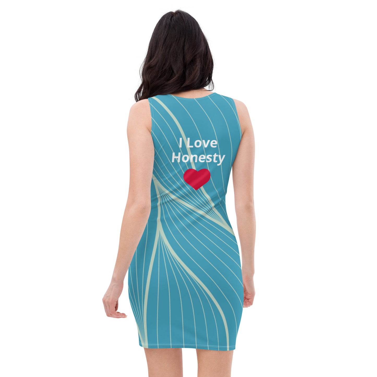 I Stand With Johnny Dress- Line Blue