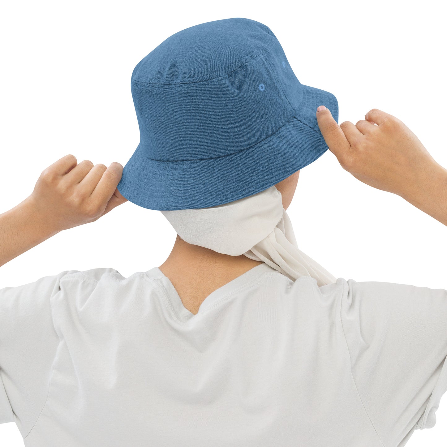 Brand-Denim bucket hat