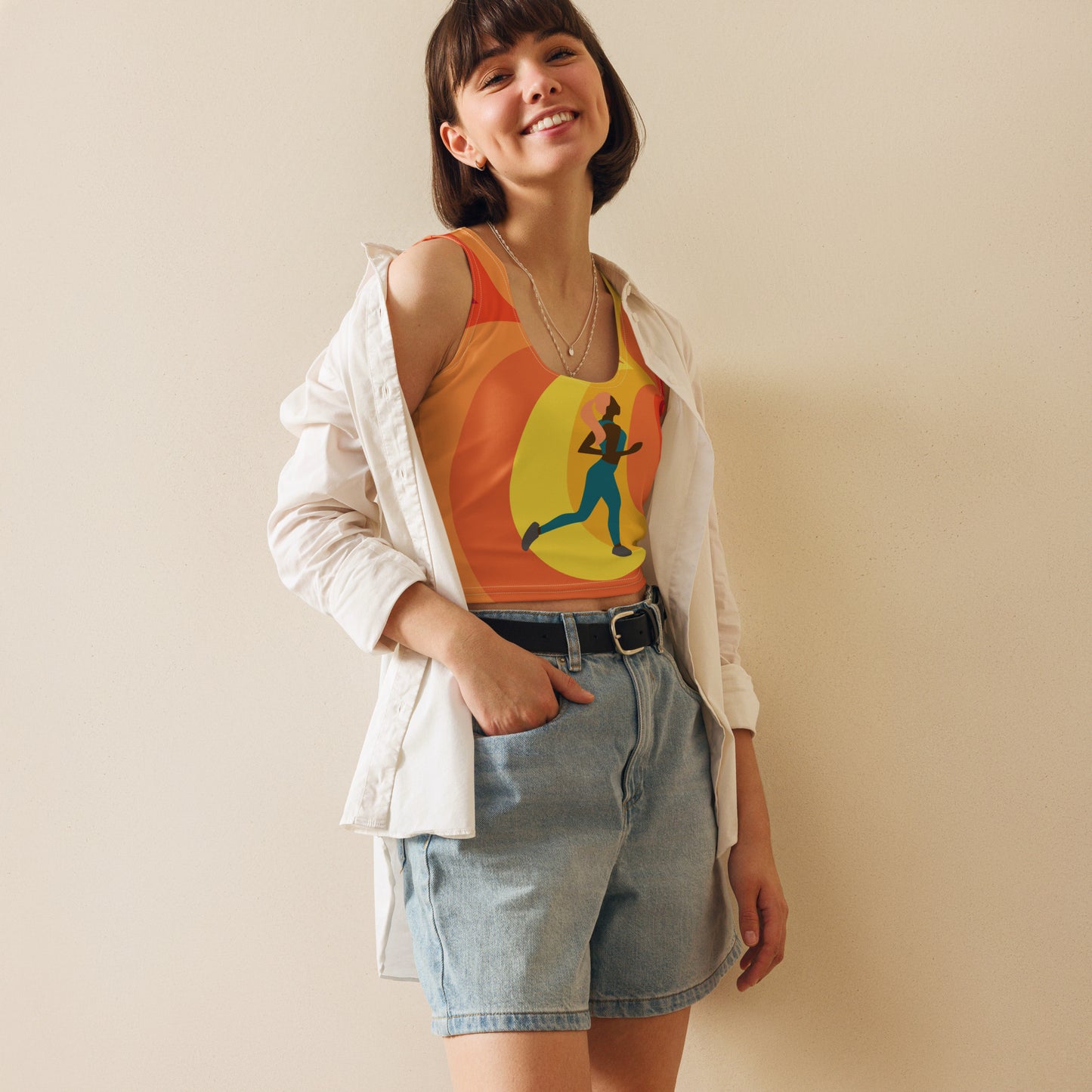 Relaxing Jog-Crop Top