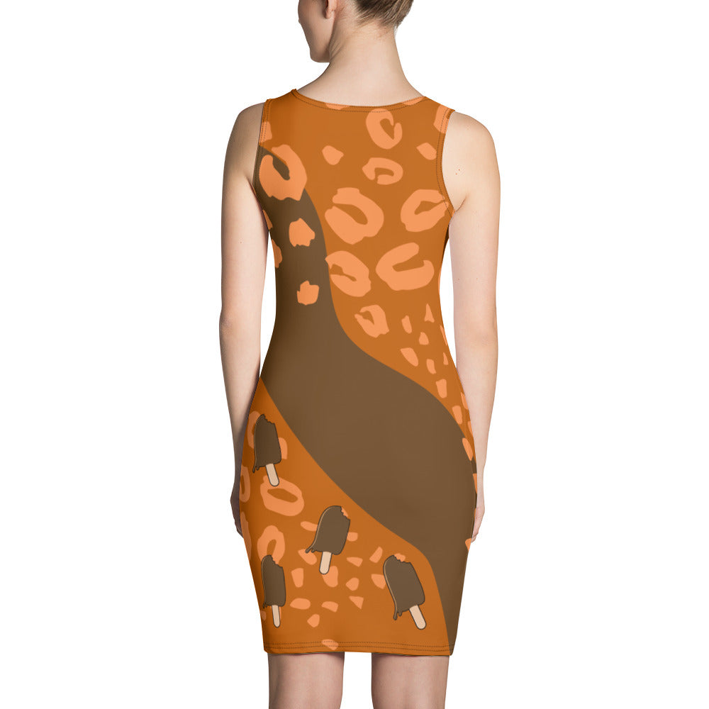 Chocolate Strawberry 🍓 Dream-Bodycon Dress