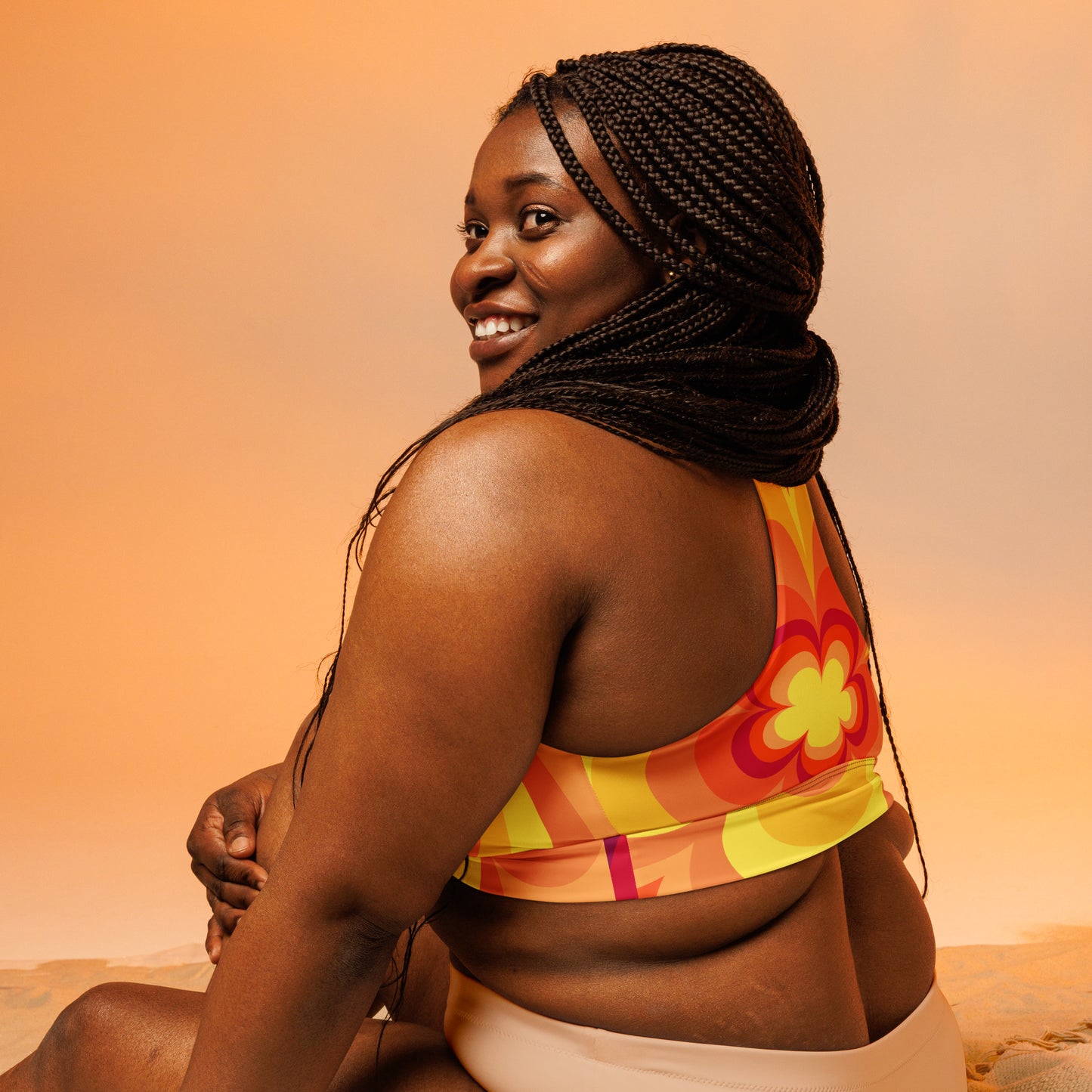 Relaxing Jog-Sunset Longline Sports Bra