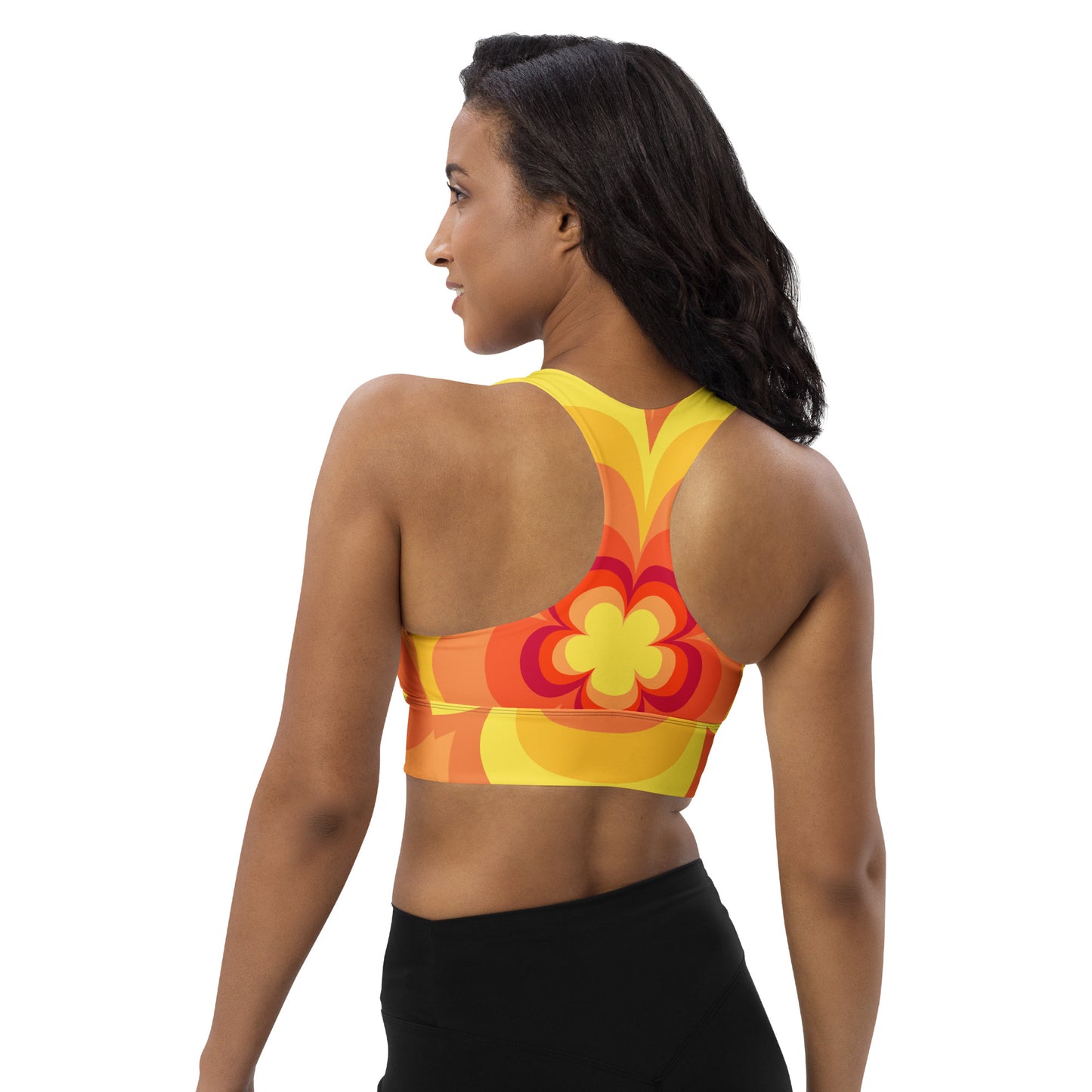 Relaxing Jog-Sunset Longline Sports Bra
