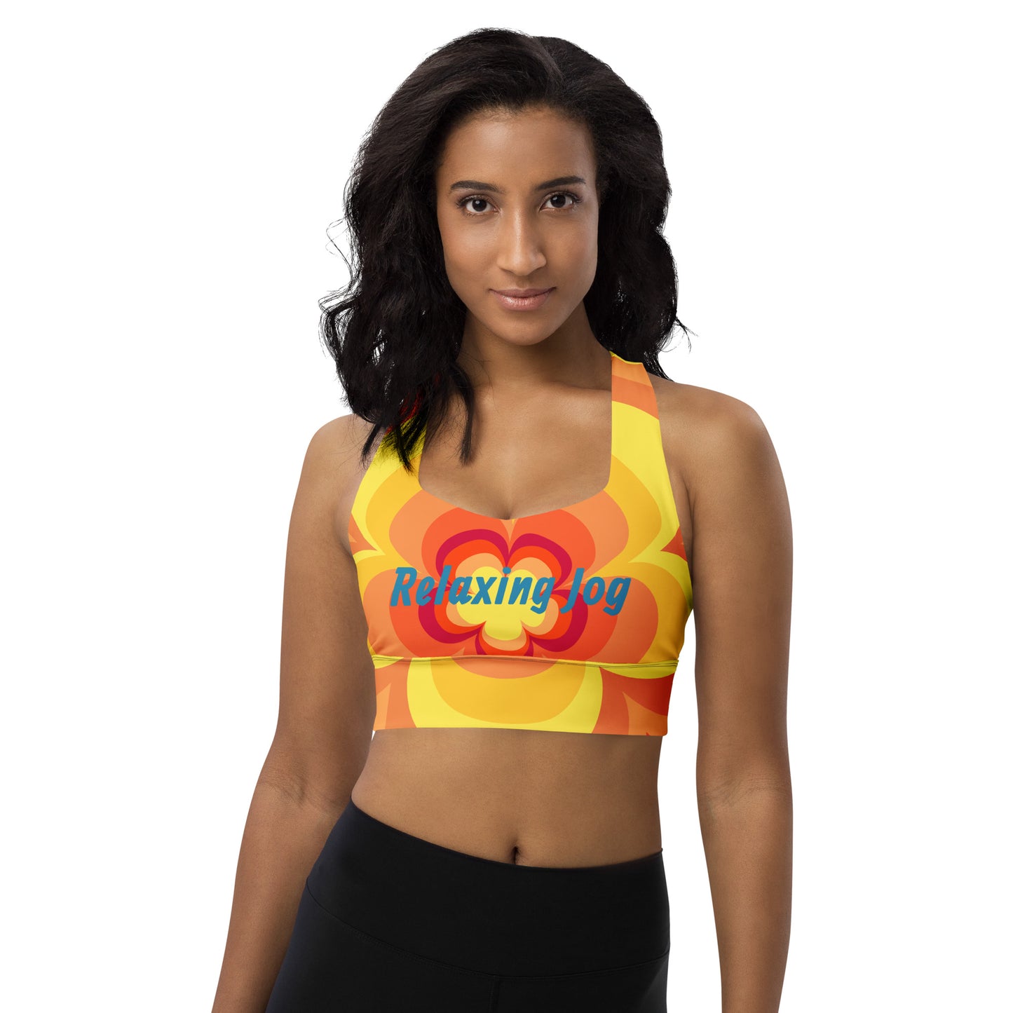 Relaxing Jog-Sunset Longline Sports Bra