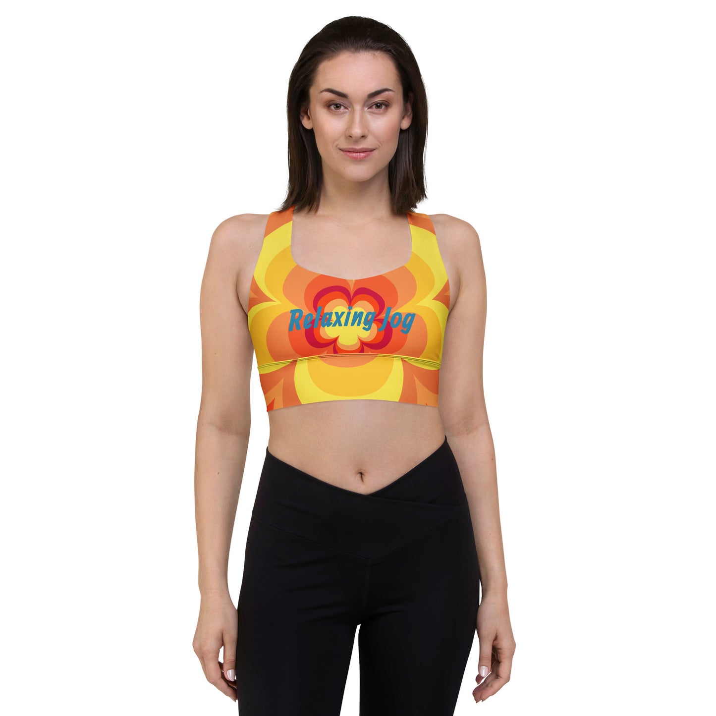 Relaxing Jog-Sunset Longline Sports Bra