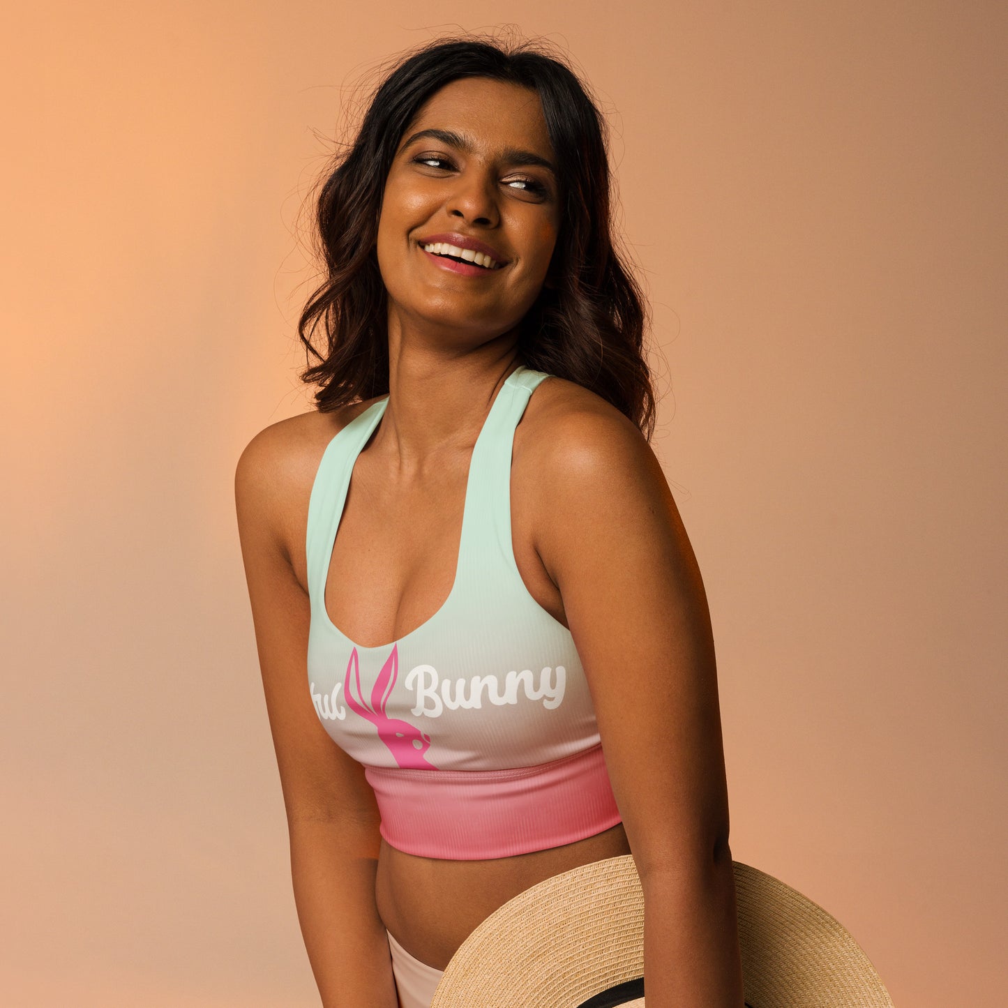 Playful Bunny-Longline Sports Bra