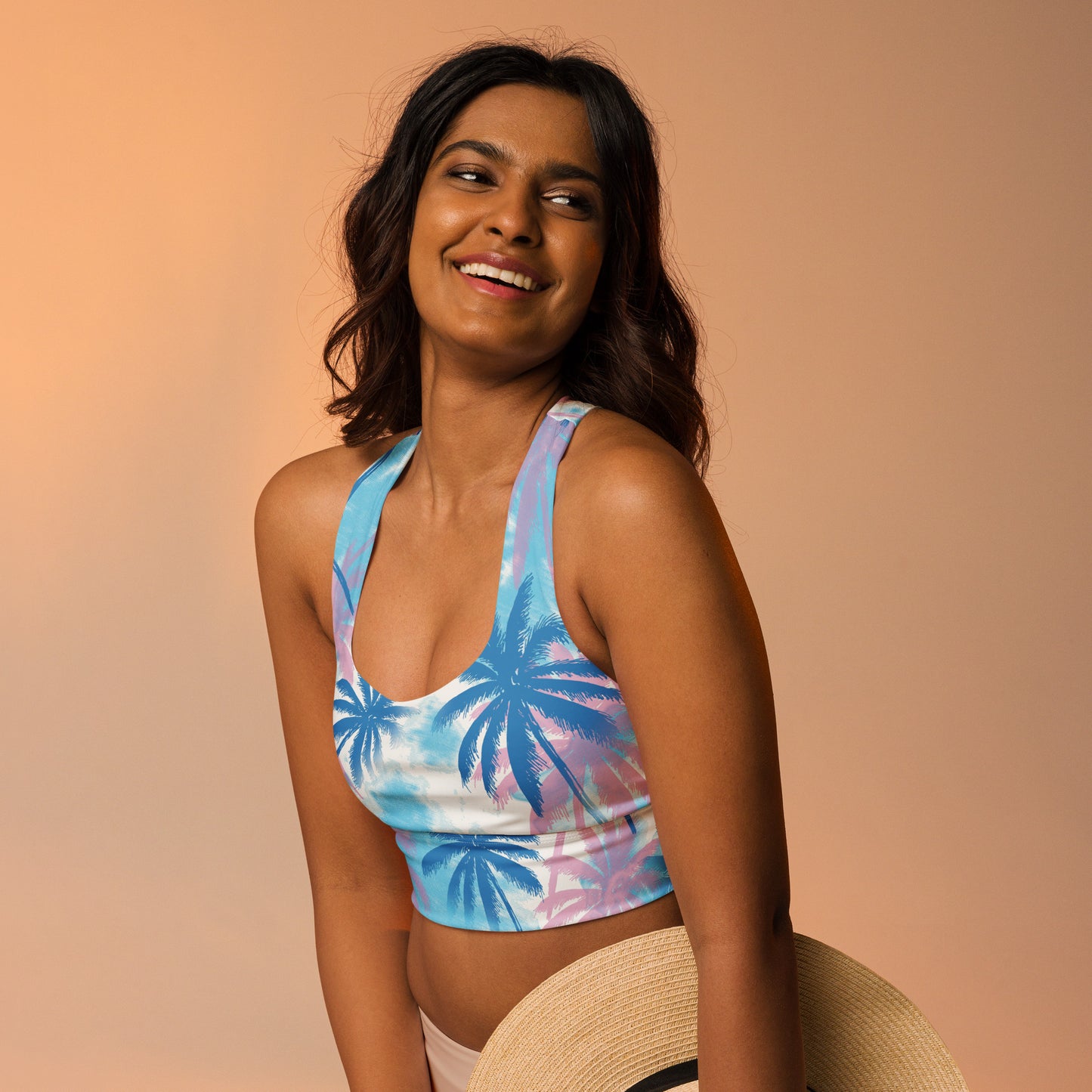 Tropical Breeze-Longline Sports Bra