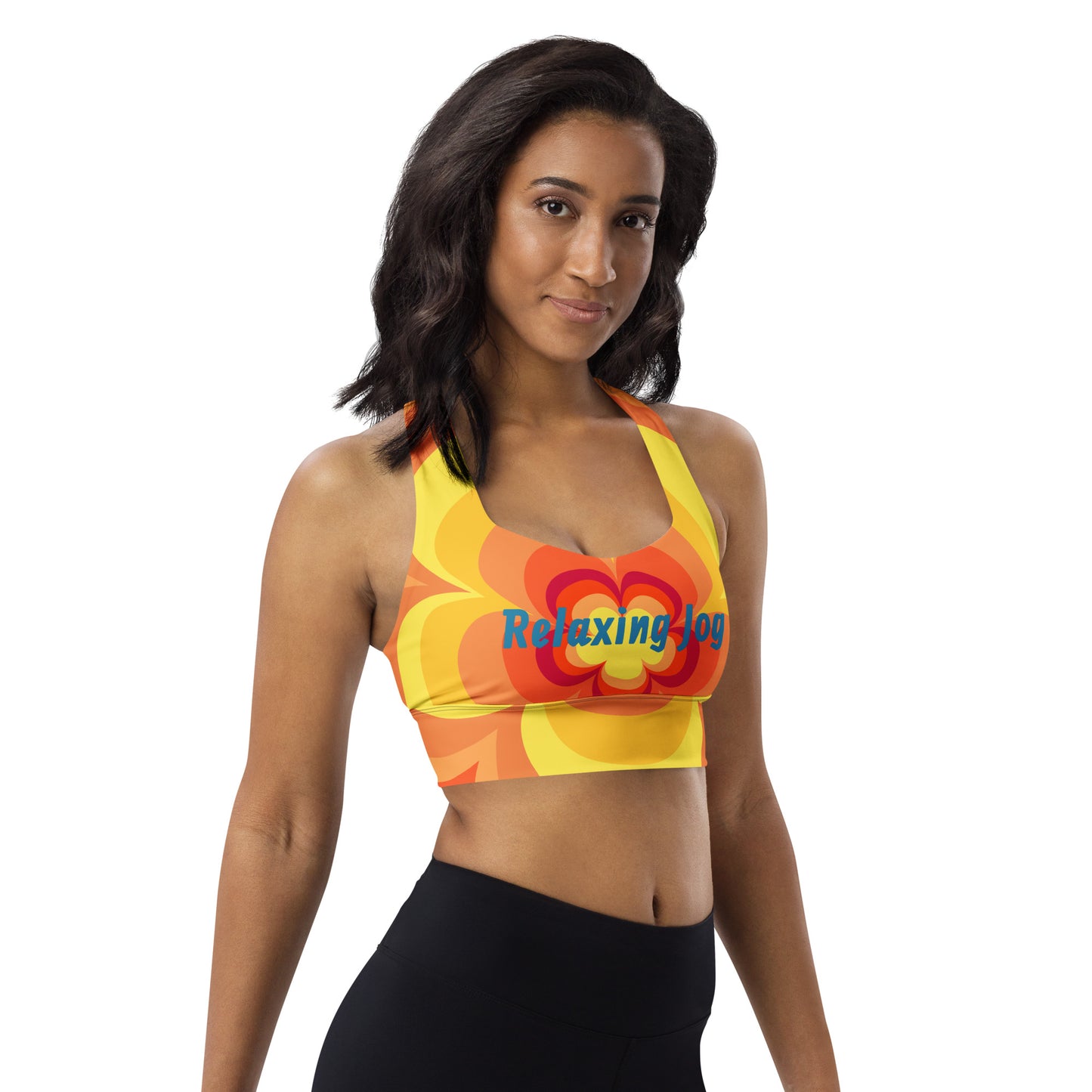 Relaxing Jog-Sunset Longline Sports Bra