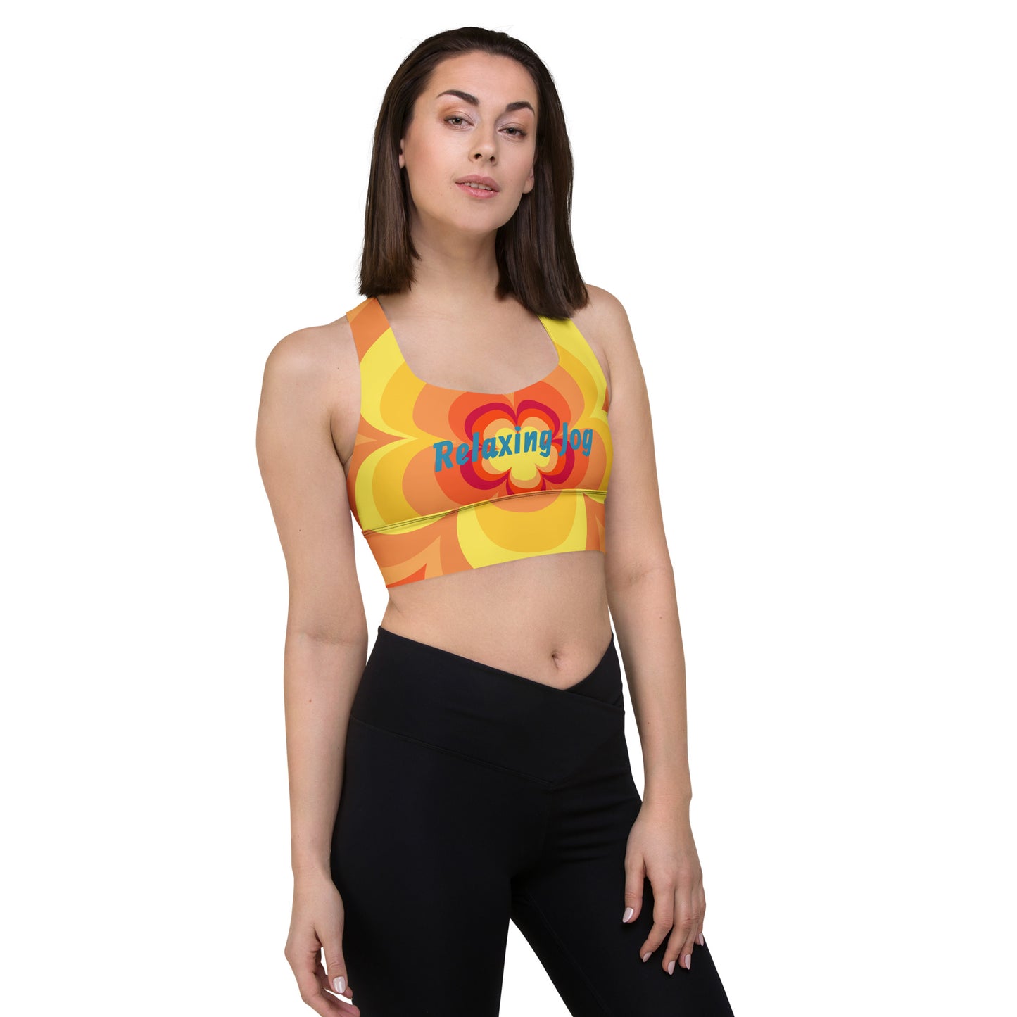 Relaxing Jog-Sunset Longline Sports Bra