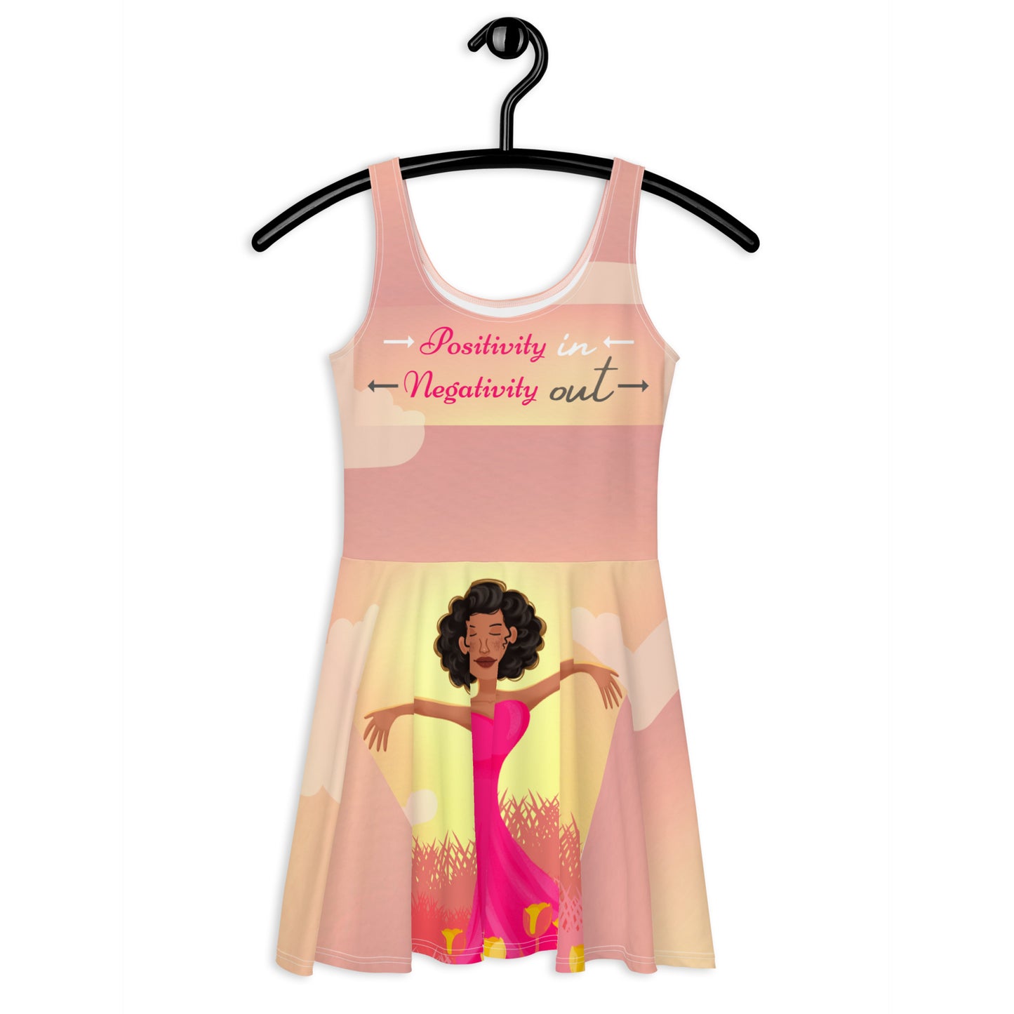 Pink Positivity-Flare Dress 2
