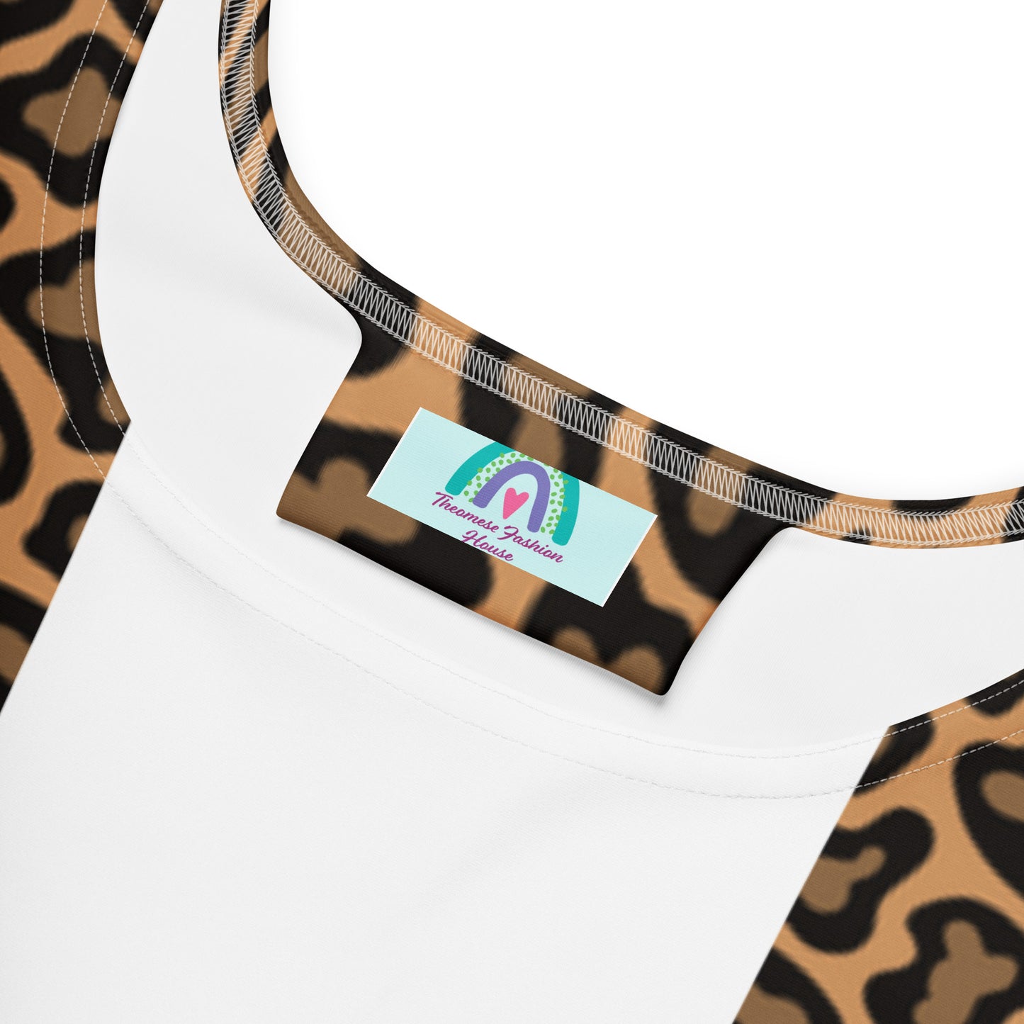 Cheetah Flare Dress-With Vest,Belt &Buckle Design