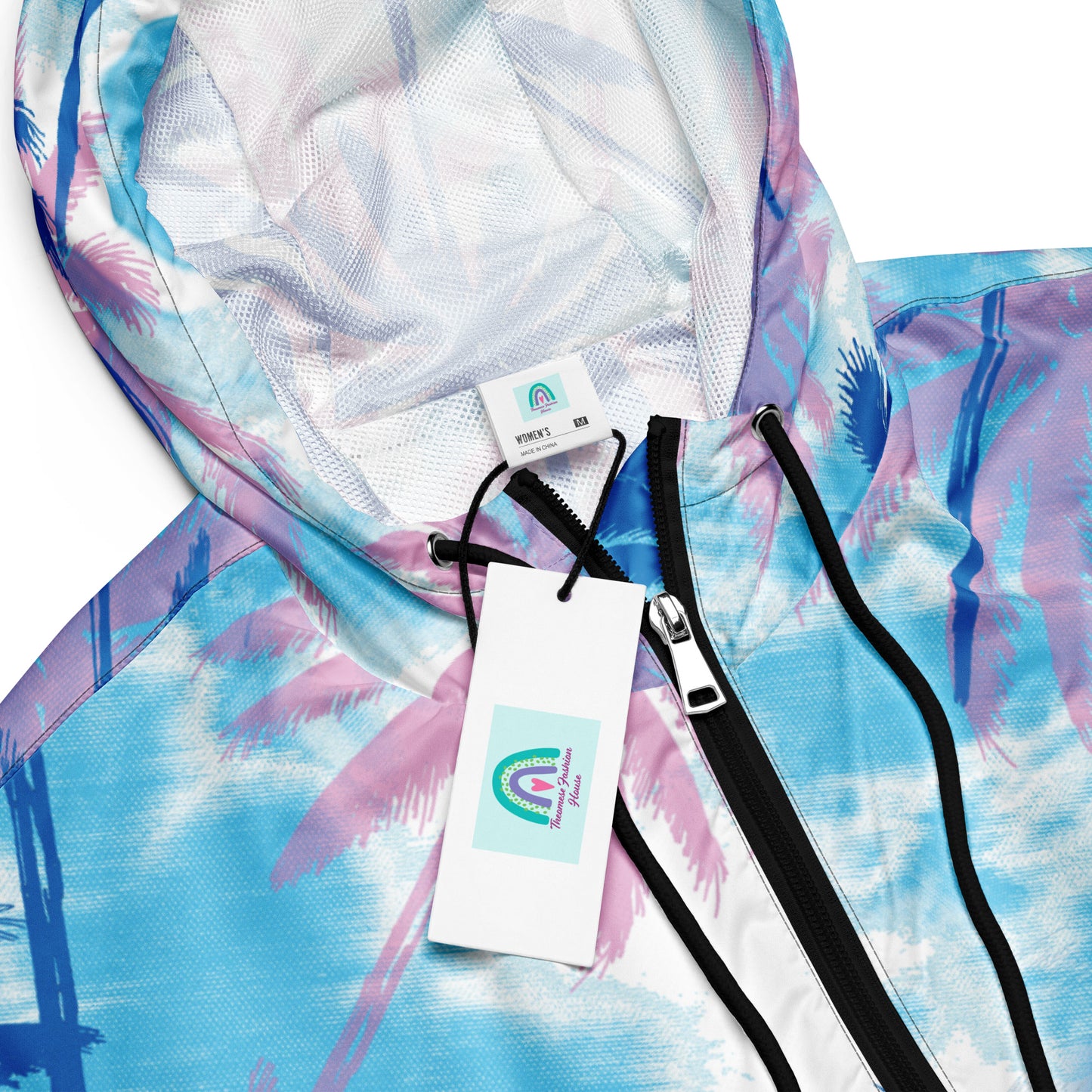 Tropical Breeze-Women’s Cropped Windbreaker