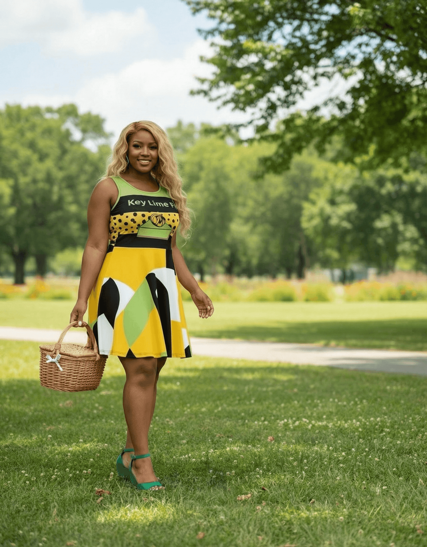 Keylime Pie Dress-Green Icing