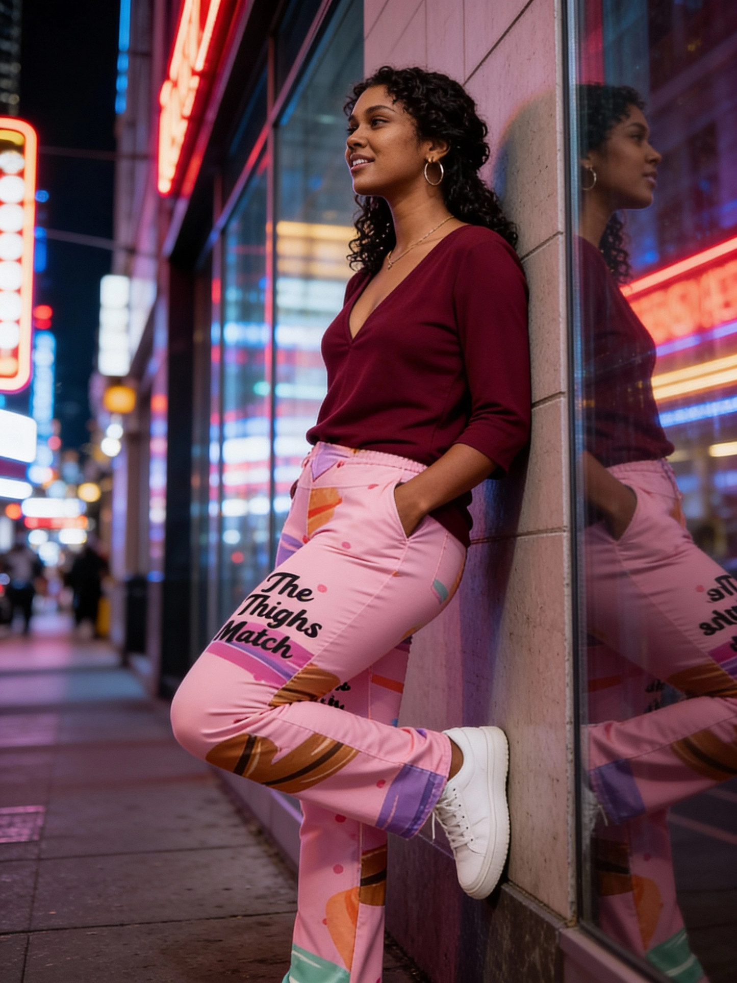The Thighs Match-Flare leggings