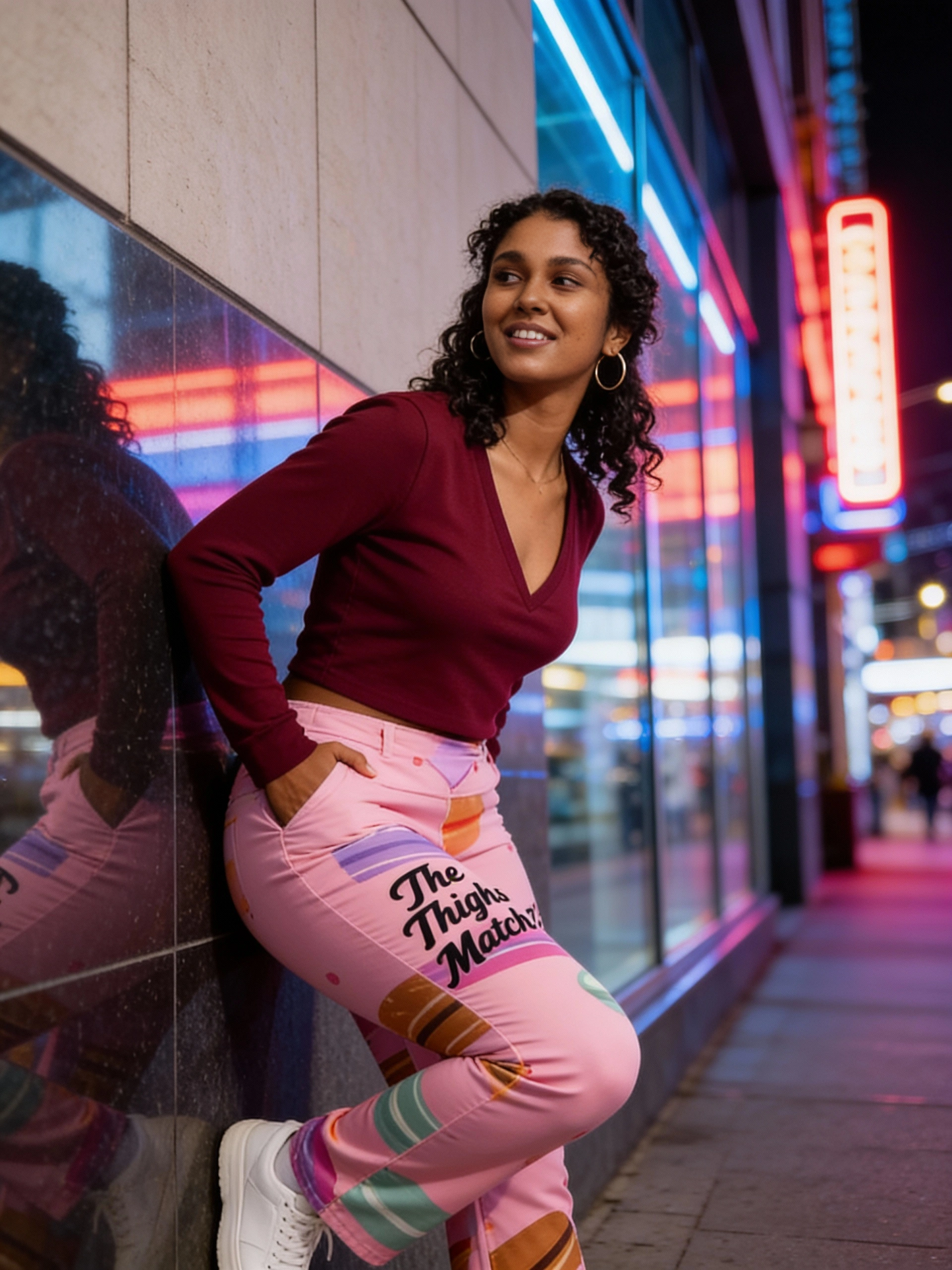 The Thighs Match-Flare leggings