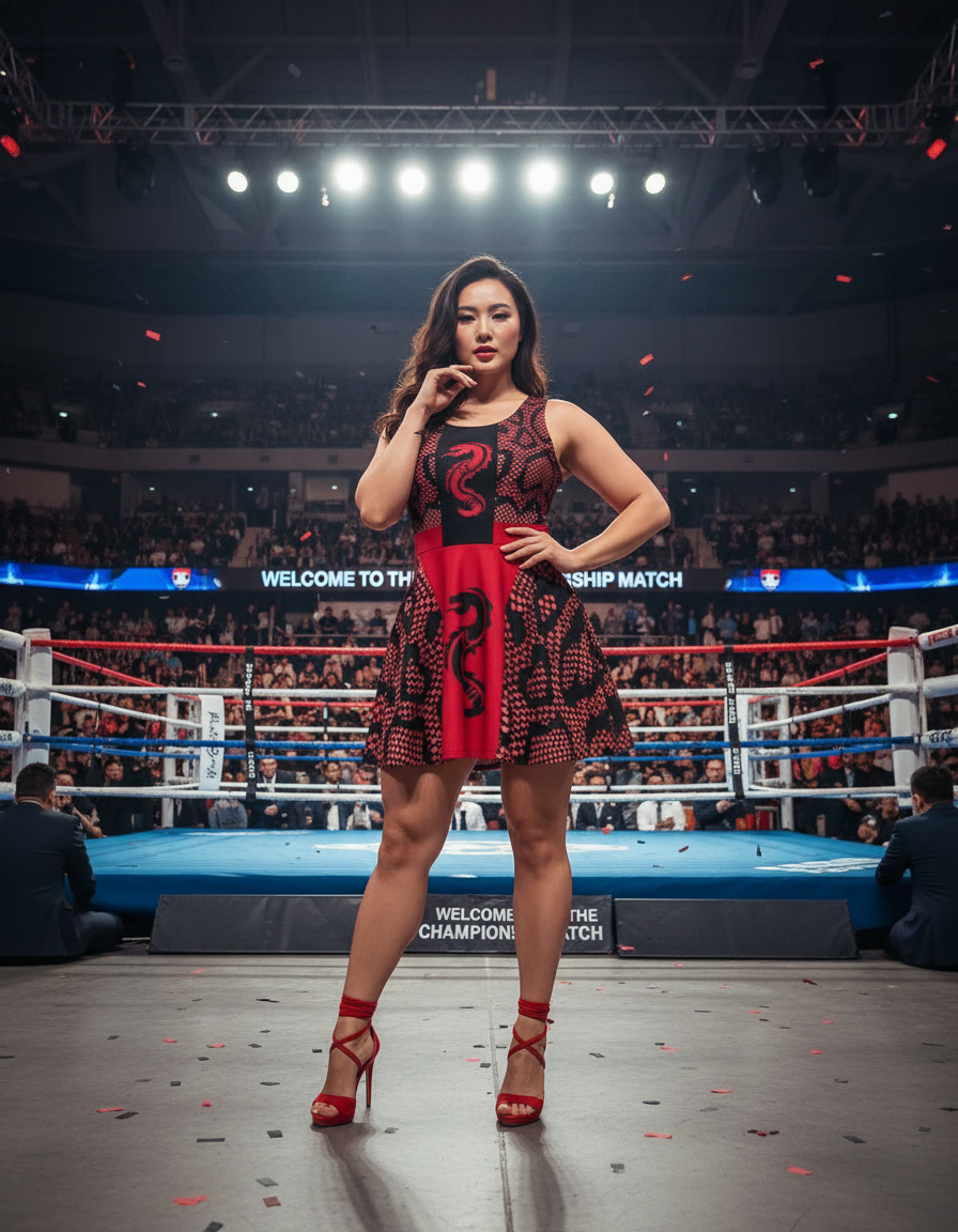 Red Dragon 🐉-Flare Dress(Version 2)
