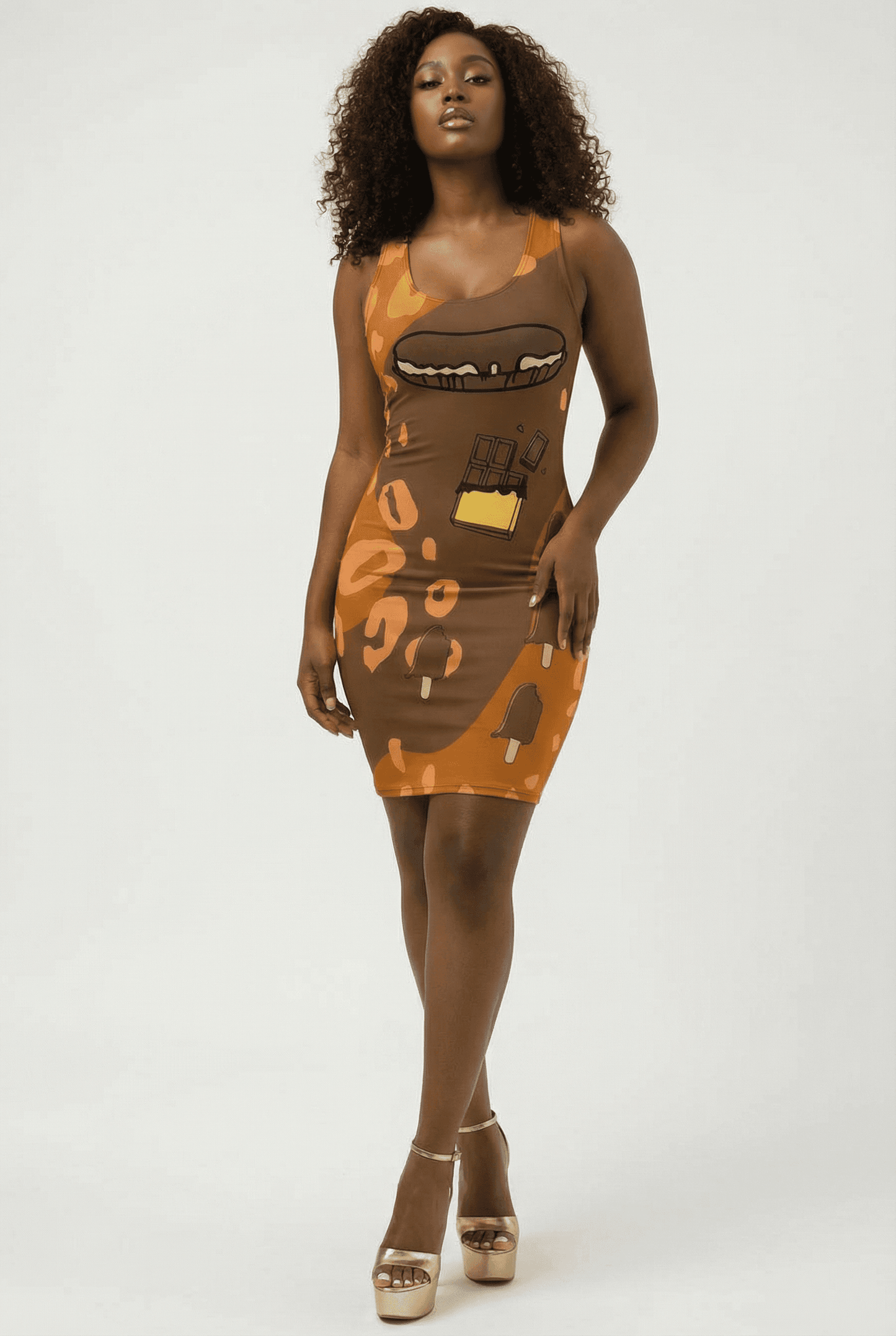 Chocolate Bodycon Dress