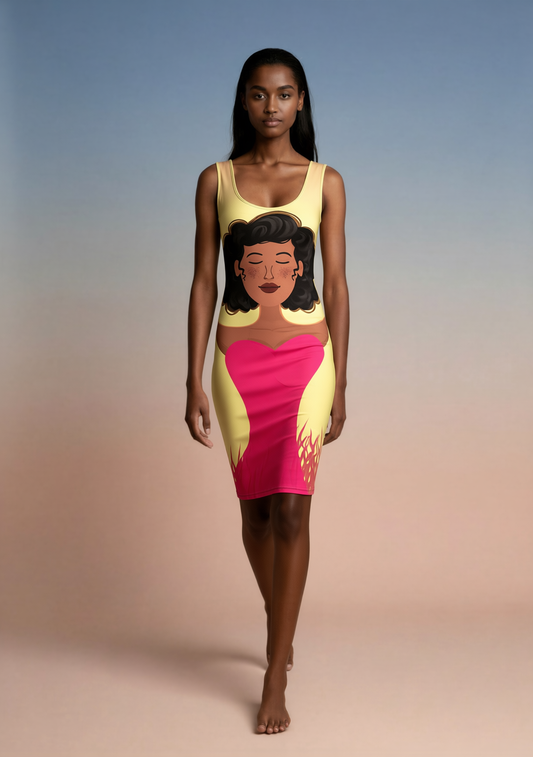 Pink Positivity-Bodycon Dress