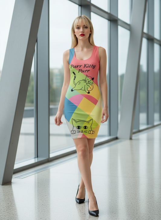 Purr Kitty 2-Bodycon Dress