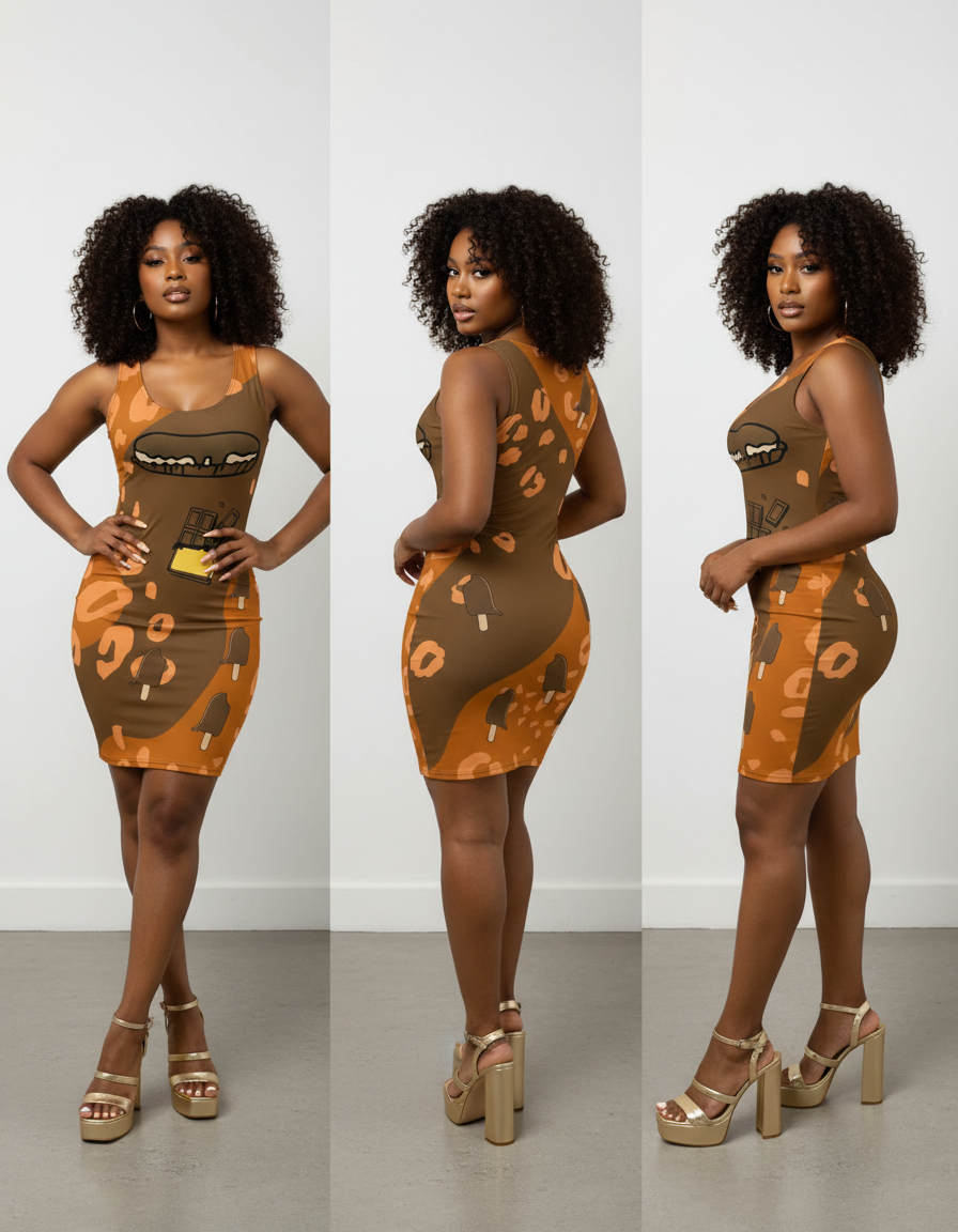 Chocolate Bodycon Dress
