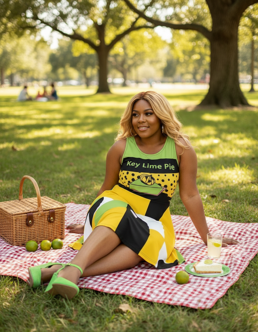 Keylime Pie Dress-Green Icing