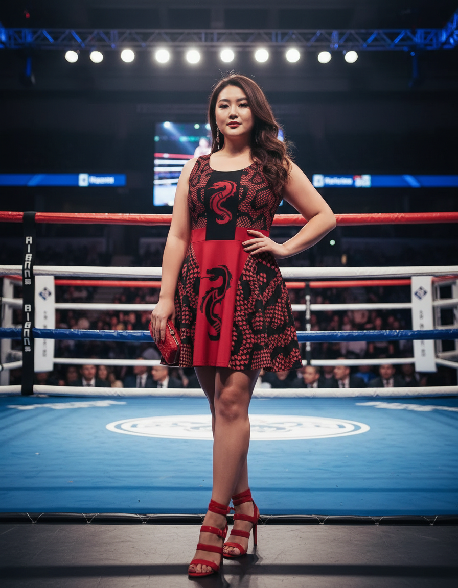 Red Dragon 🐉-Flare Dress(Version 2)
