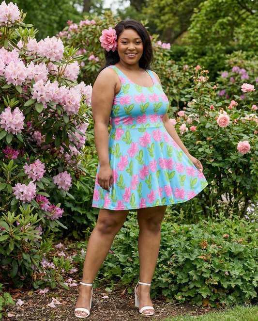 Pink Lilly-Flare Dress