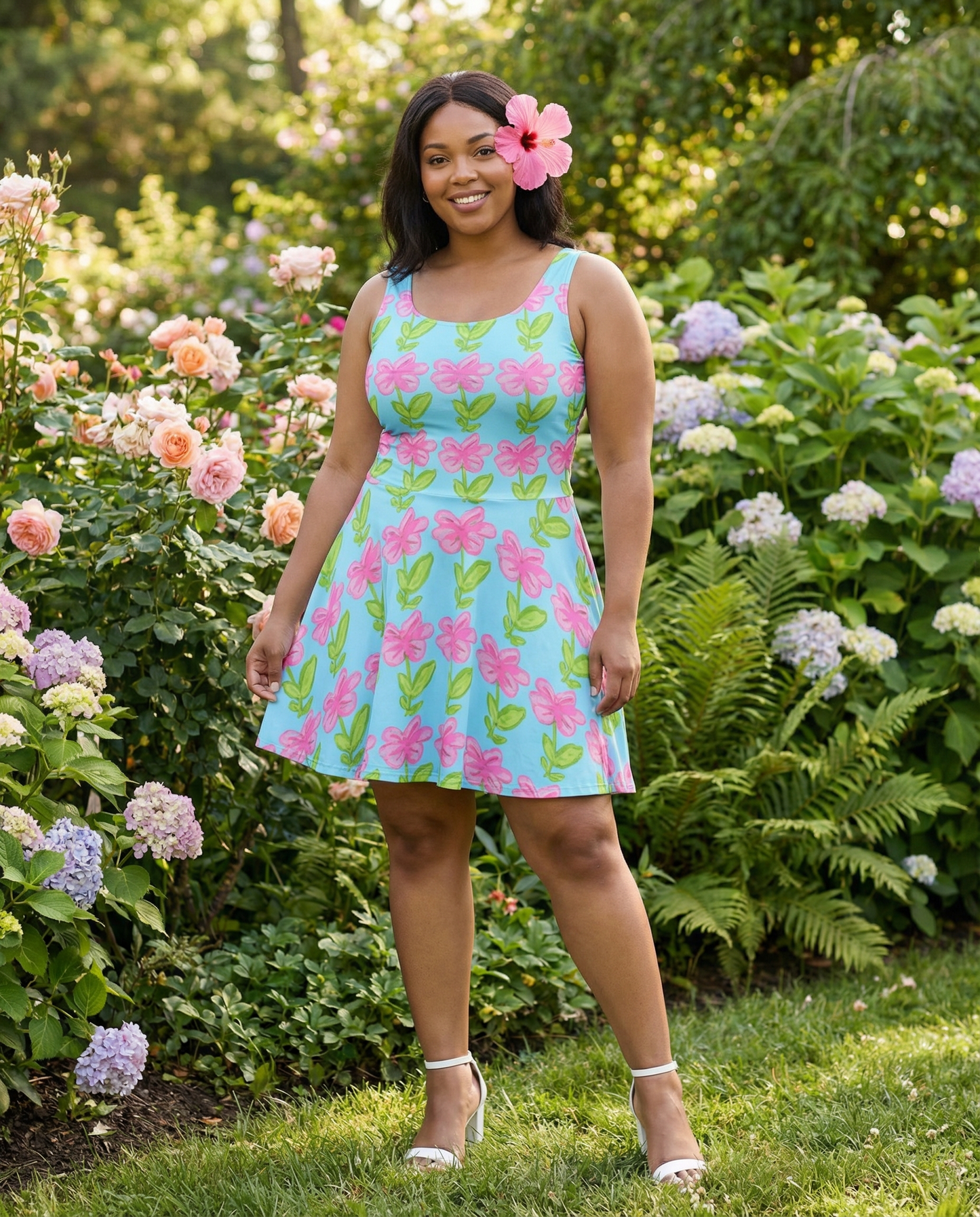 Pink Lilly-Flare Dress