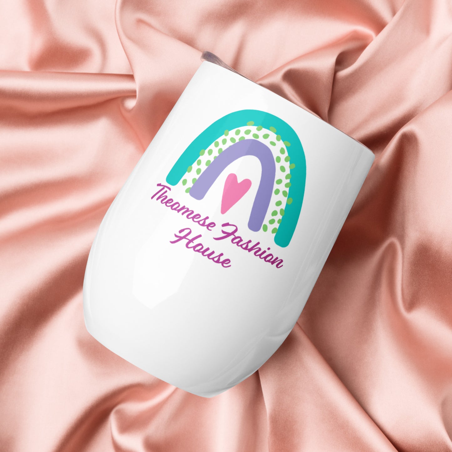 Signature-Wine tumbler(White)