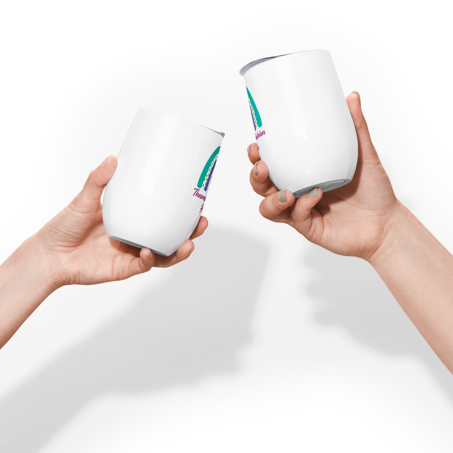 Signature-Wine tumbler(White)