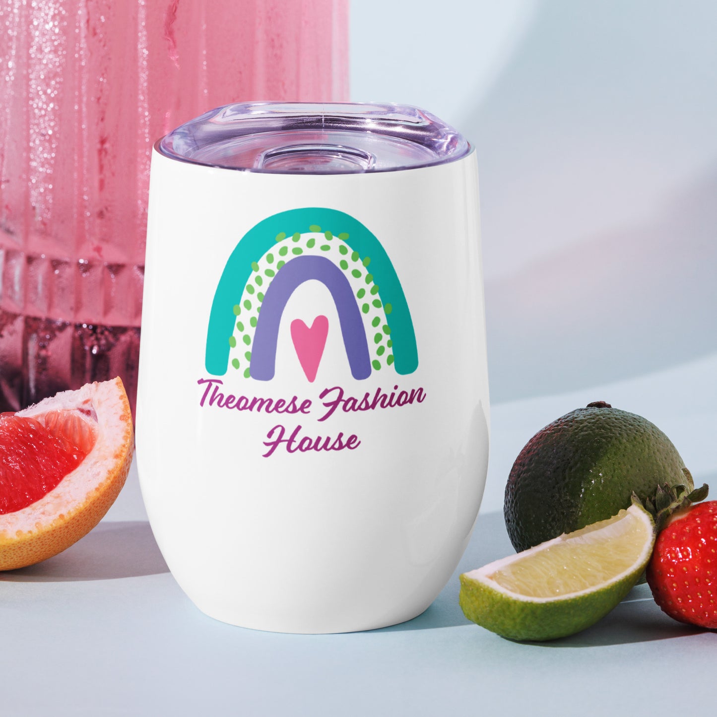 Signature-Wine tumbler(White)