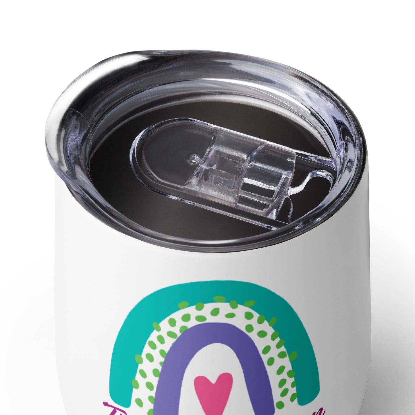 Signature-Wine tumbler(White)