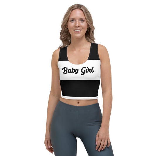 Babygirl-Crop Top(Black&White)