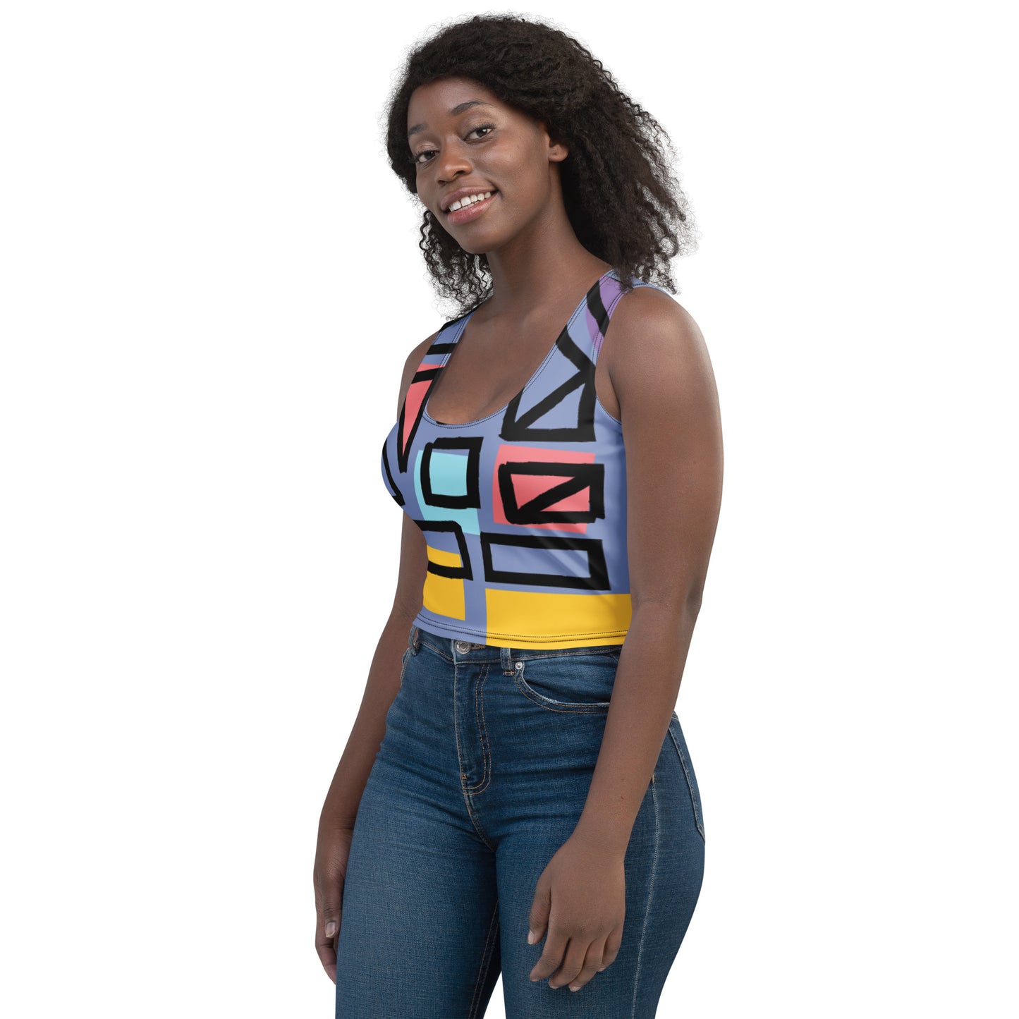 Geometry 2-Crop Top