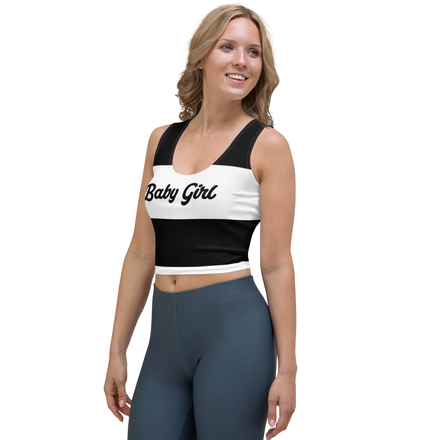 Babygirl-Crop Top(Black&White)