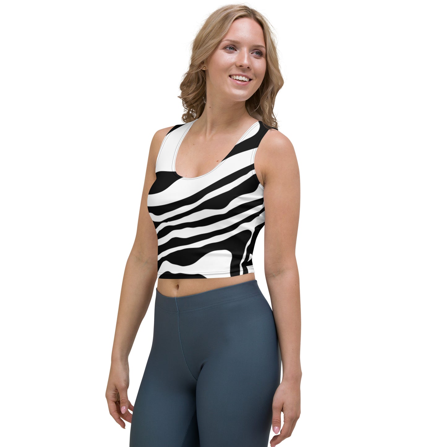 Zebra-Crop Top