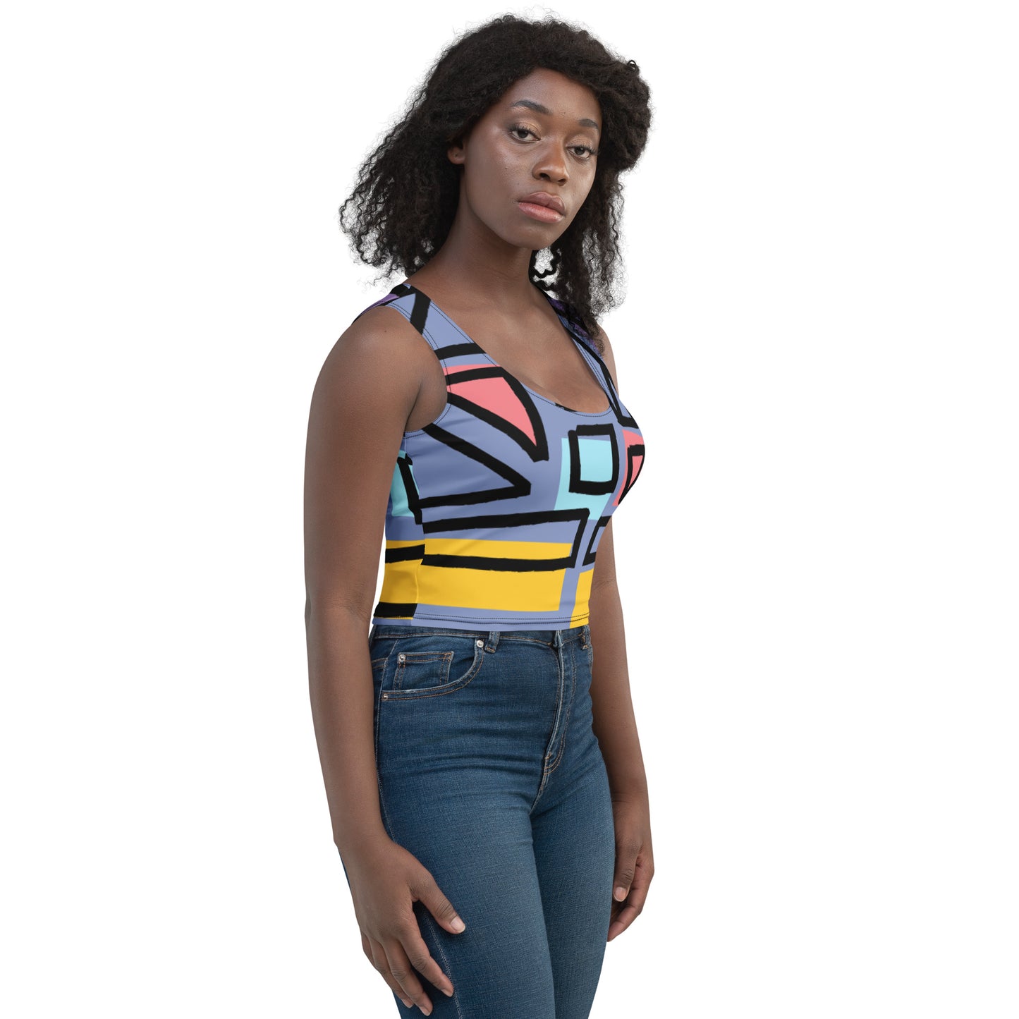 Geometry 2-Crop Top