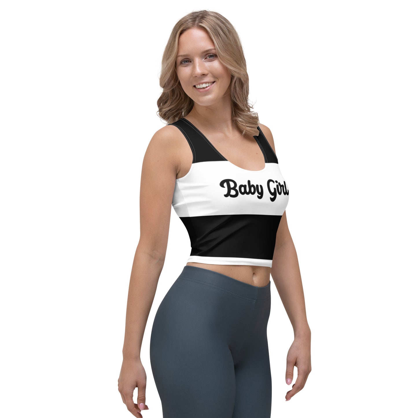 Babygirl-Crop Top(Black&White)