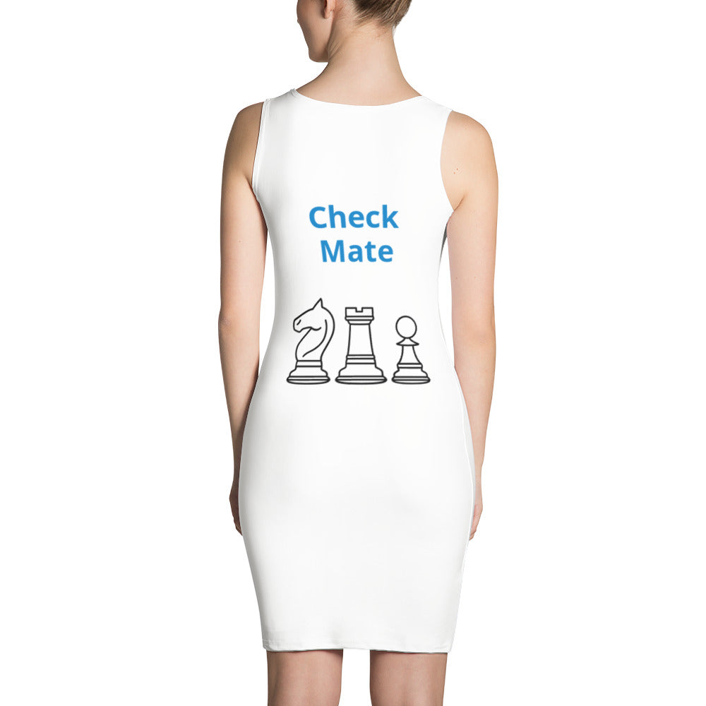 Chess Dress- Blue&White