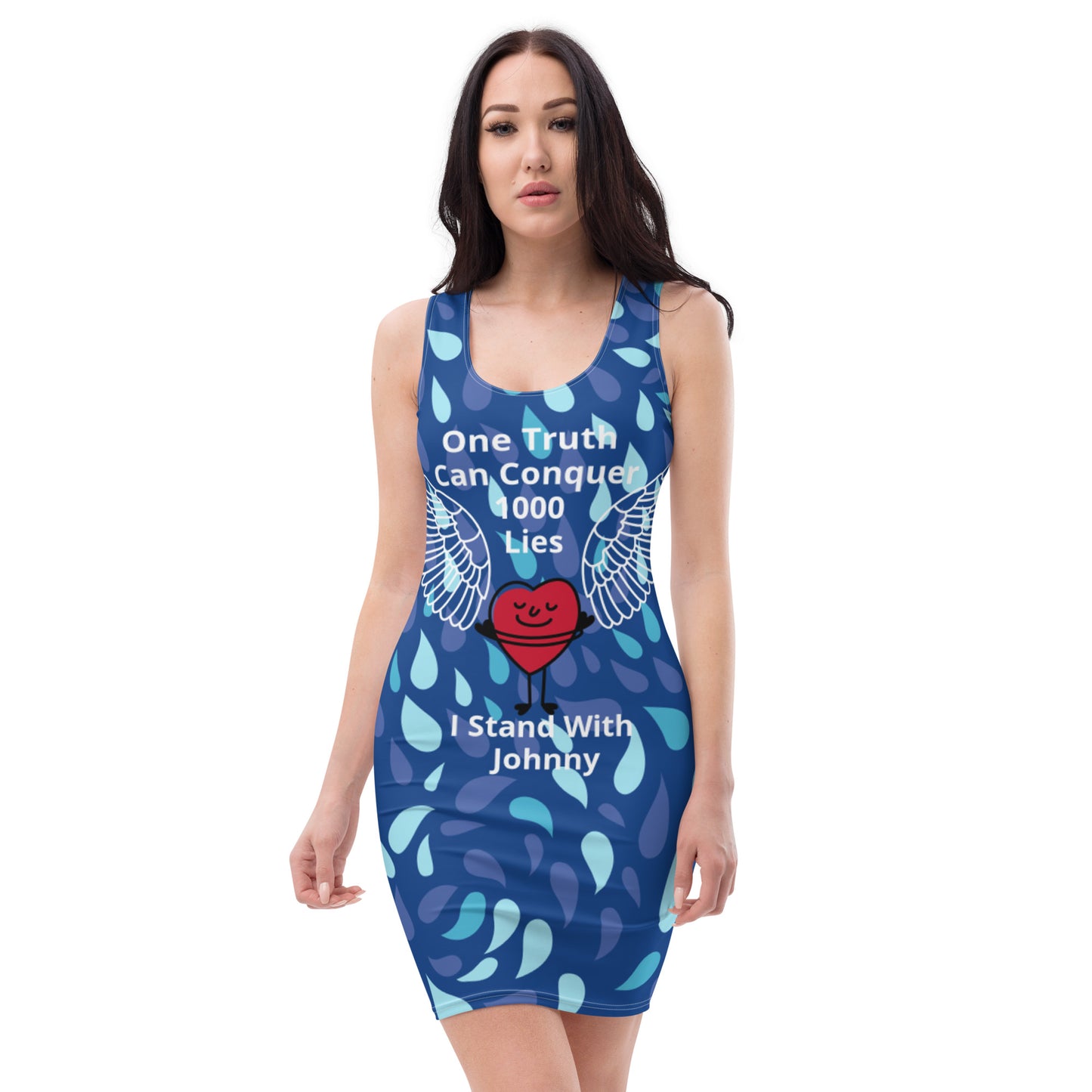 I Stand With Johnny Dress-Purple Petals