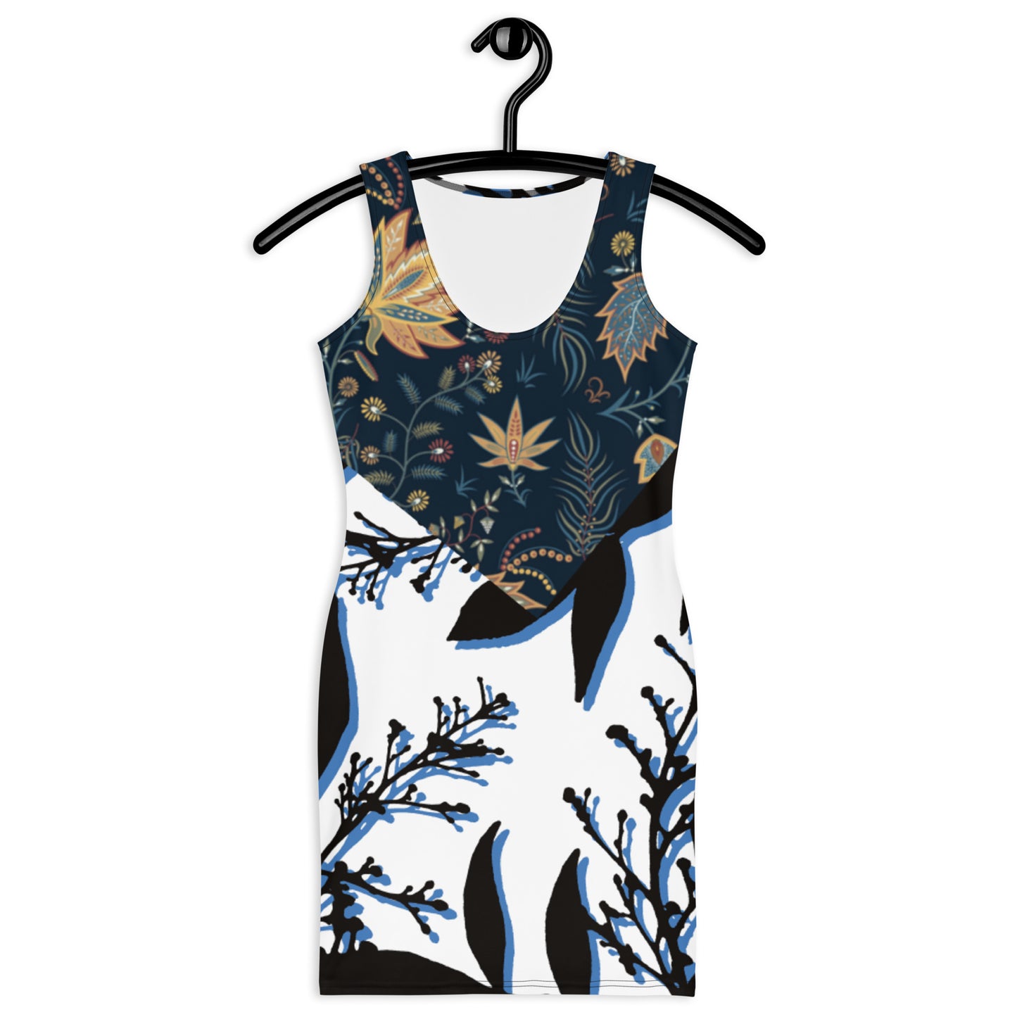 Bandana Dress-Blue Lily