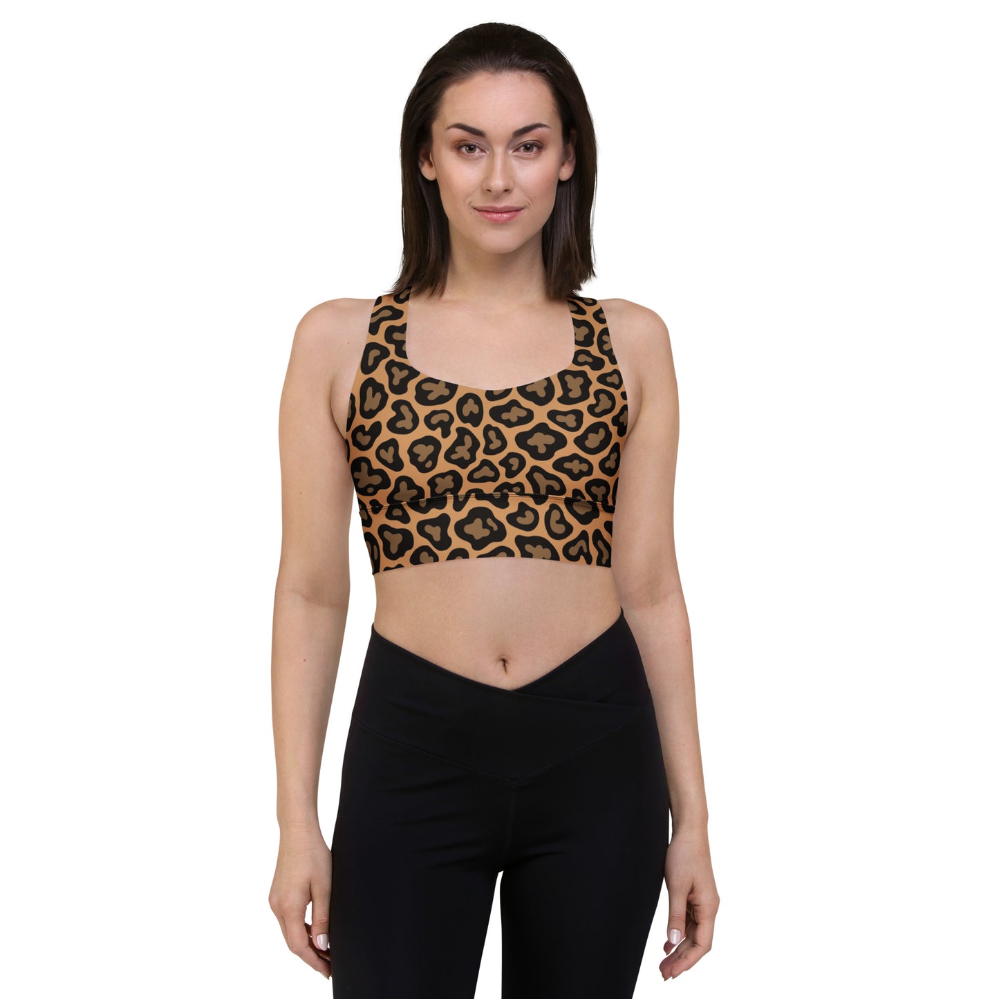 Cheetah-Longline Sports Bra