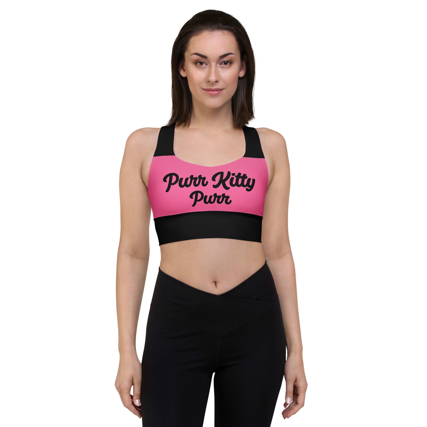 Purr Kitty-Longline sports bra