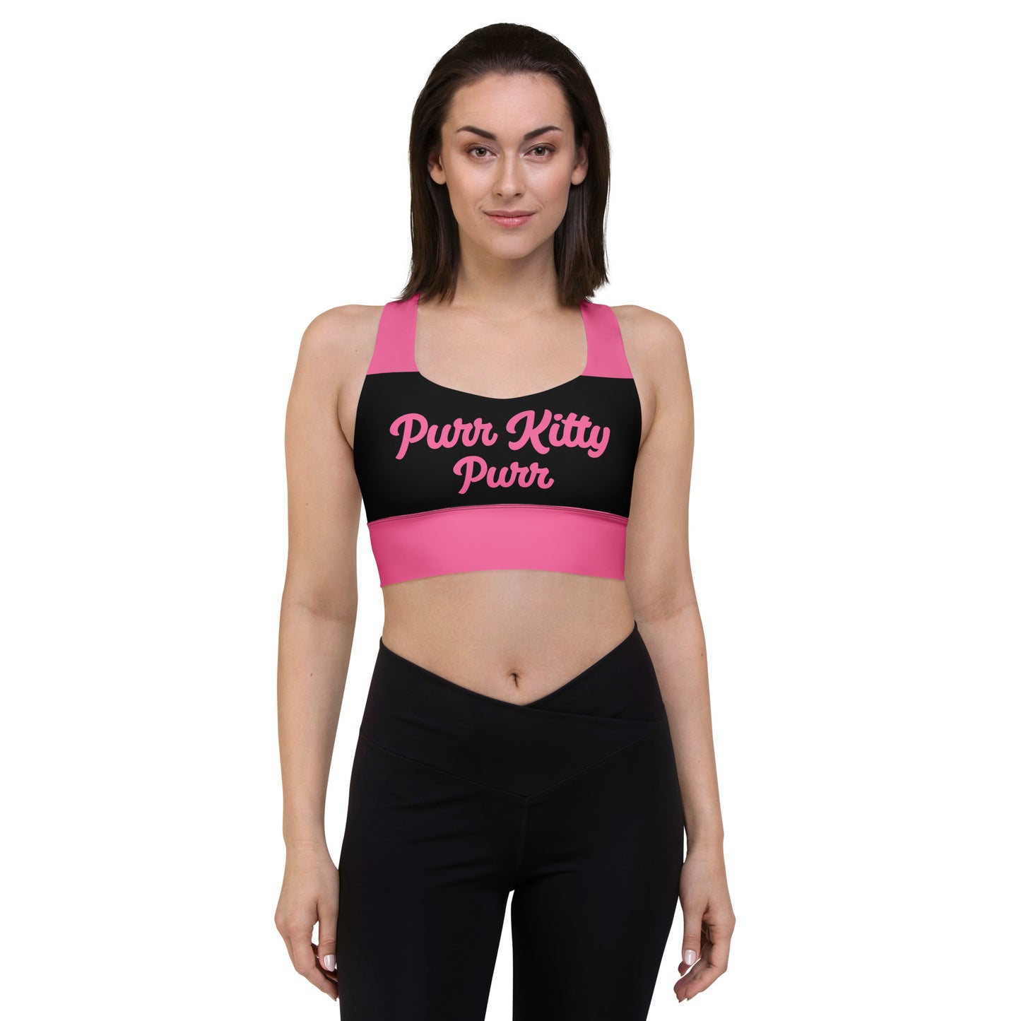 Purr Kitty-Longline Sports Bra 2