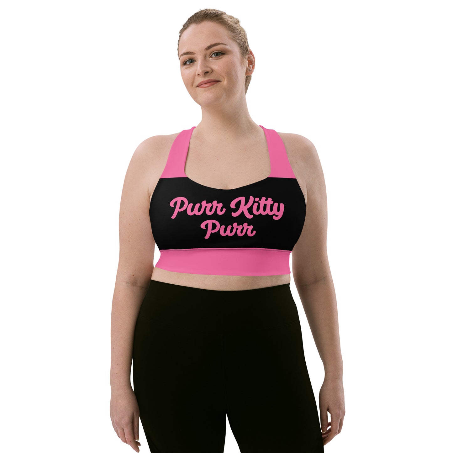Purr Kitty-Longline Sports Bra 2
