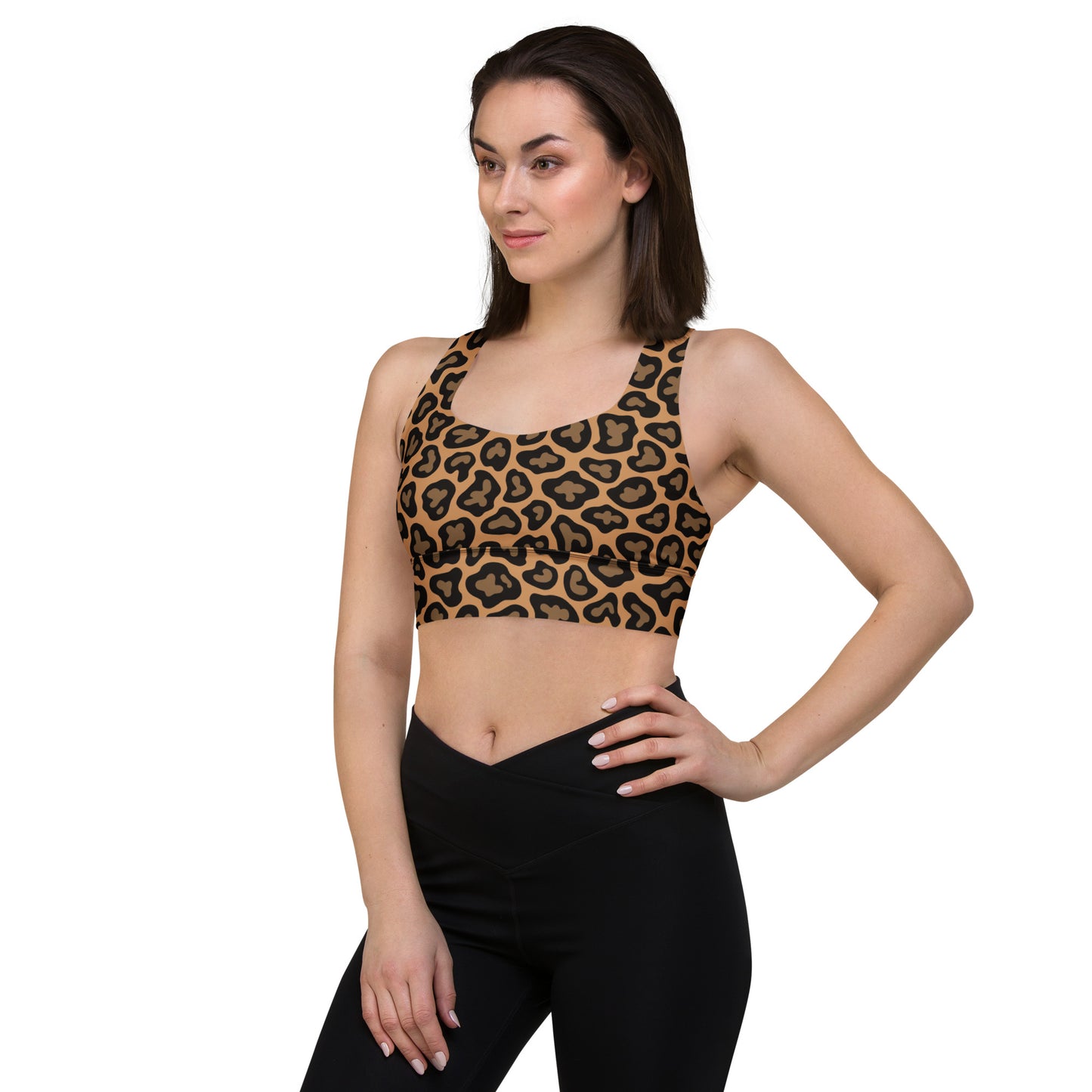 Cheetah-Longline Sports Bra