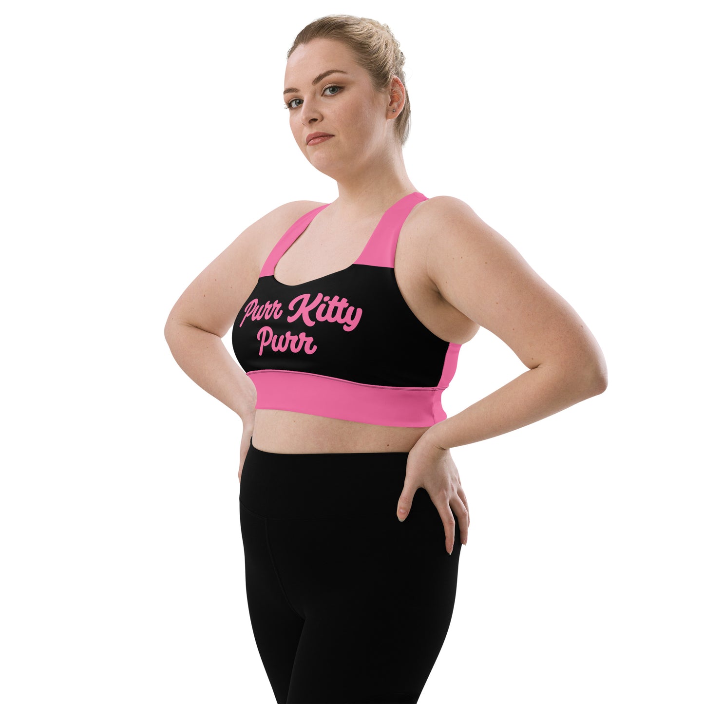 Purr Kitty-Longline Sports Bra 2