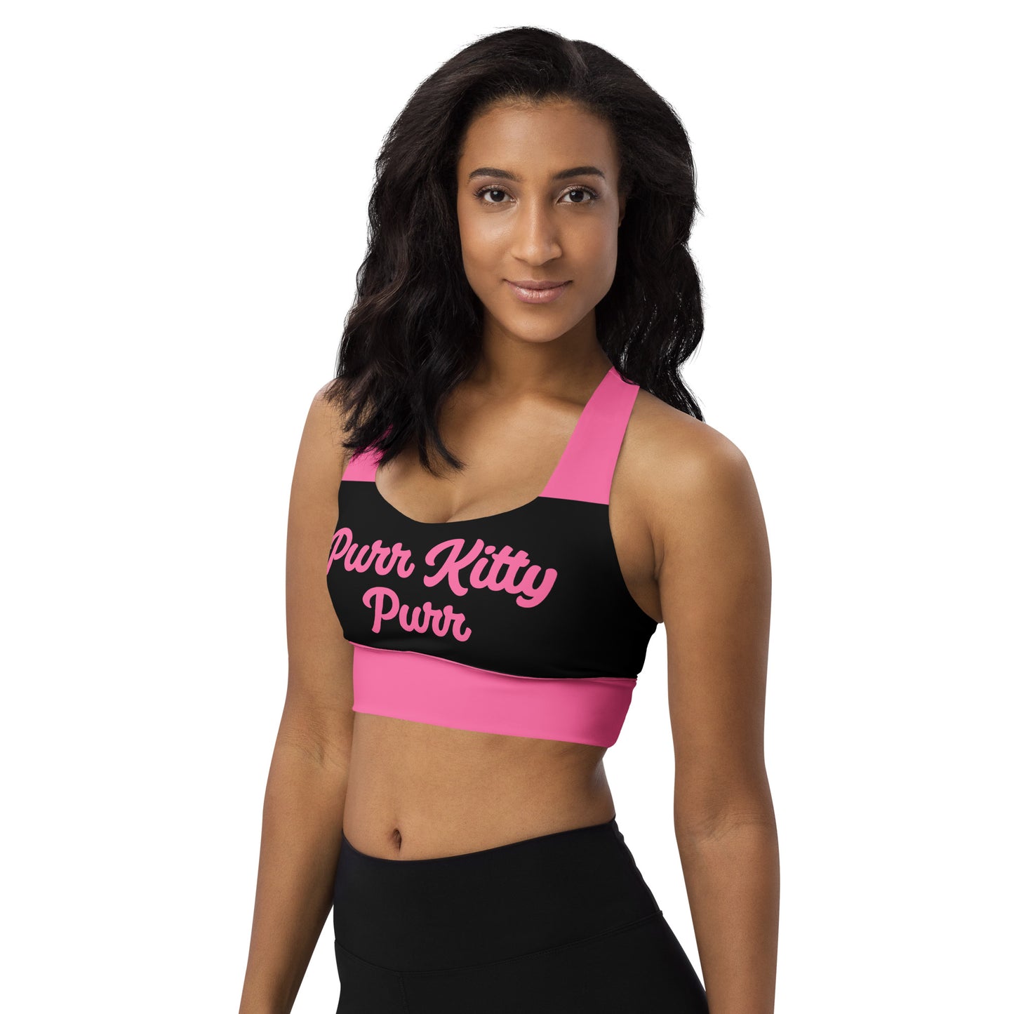 Purr Kitty-Longline Sports Bra 2