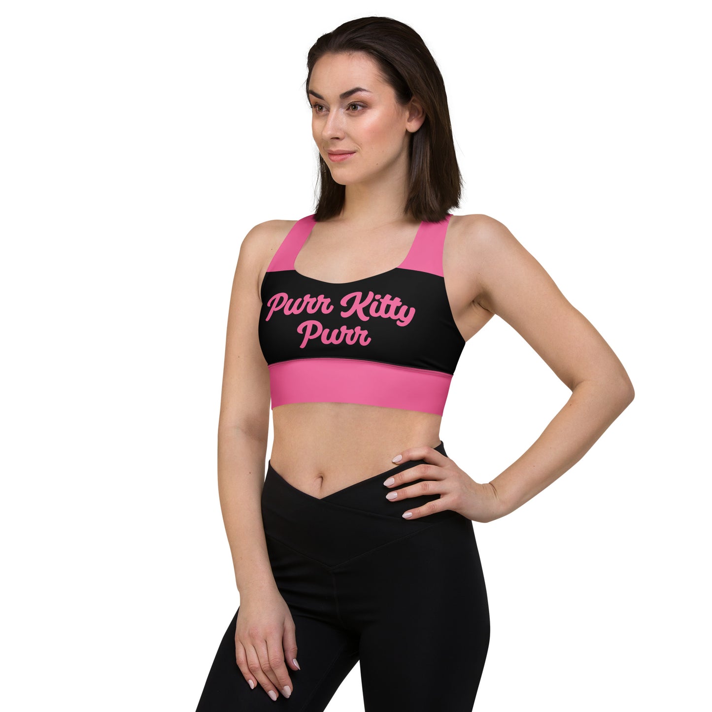 Purr Kitty-Longline Sports Bra 2
