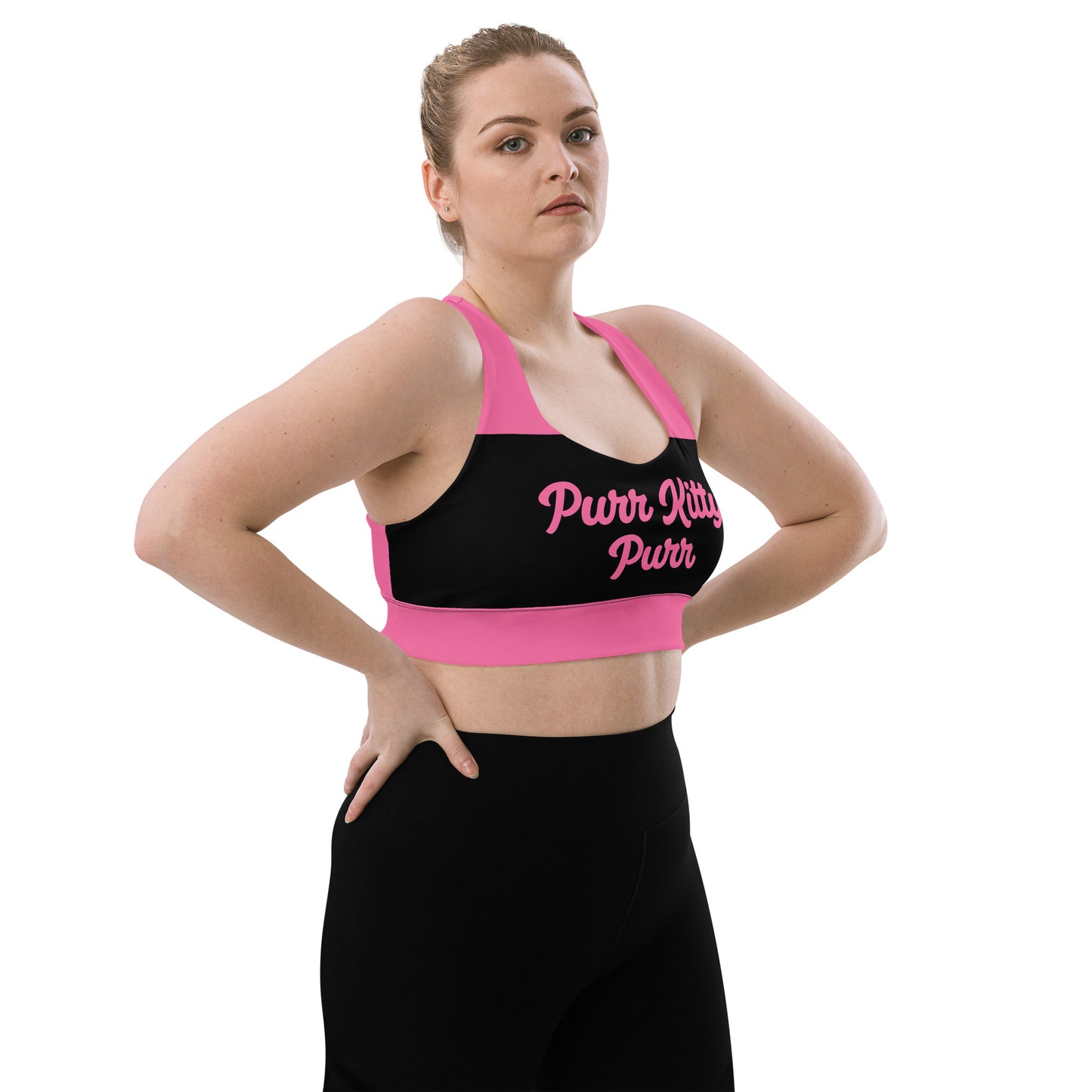 Purr Kitty-Longline Sports Bra 2