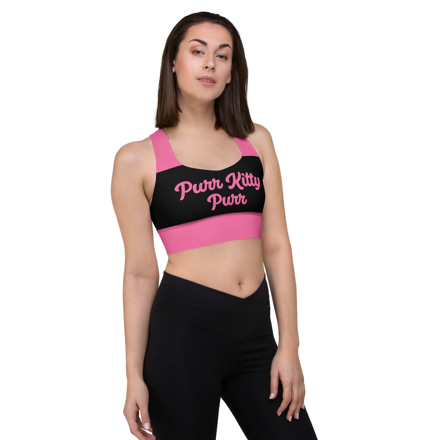 Purr Kitty-Longline Sports Bra 2